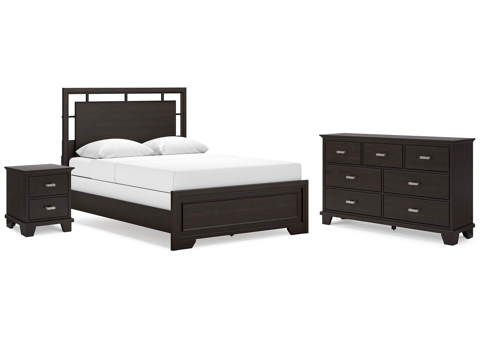 Covetown Queen Panel Bed with Dresser and Nightstand image 1