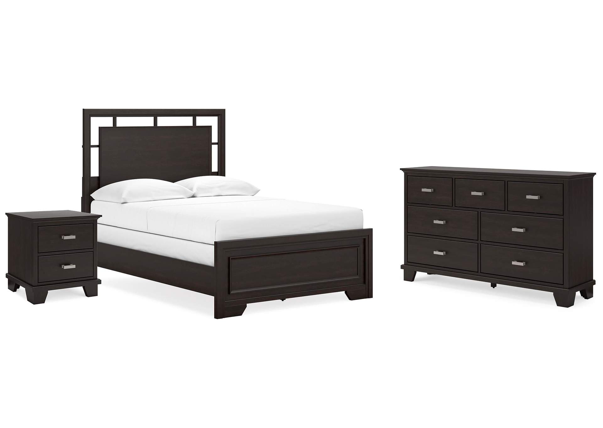 Covetown Full Panel Bed with Dresser and Nightstand image 1