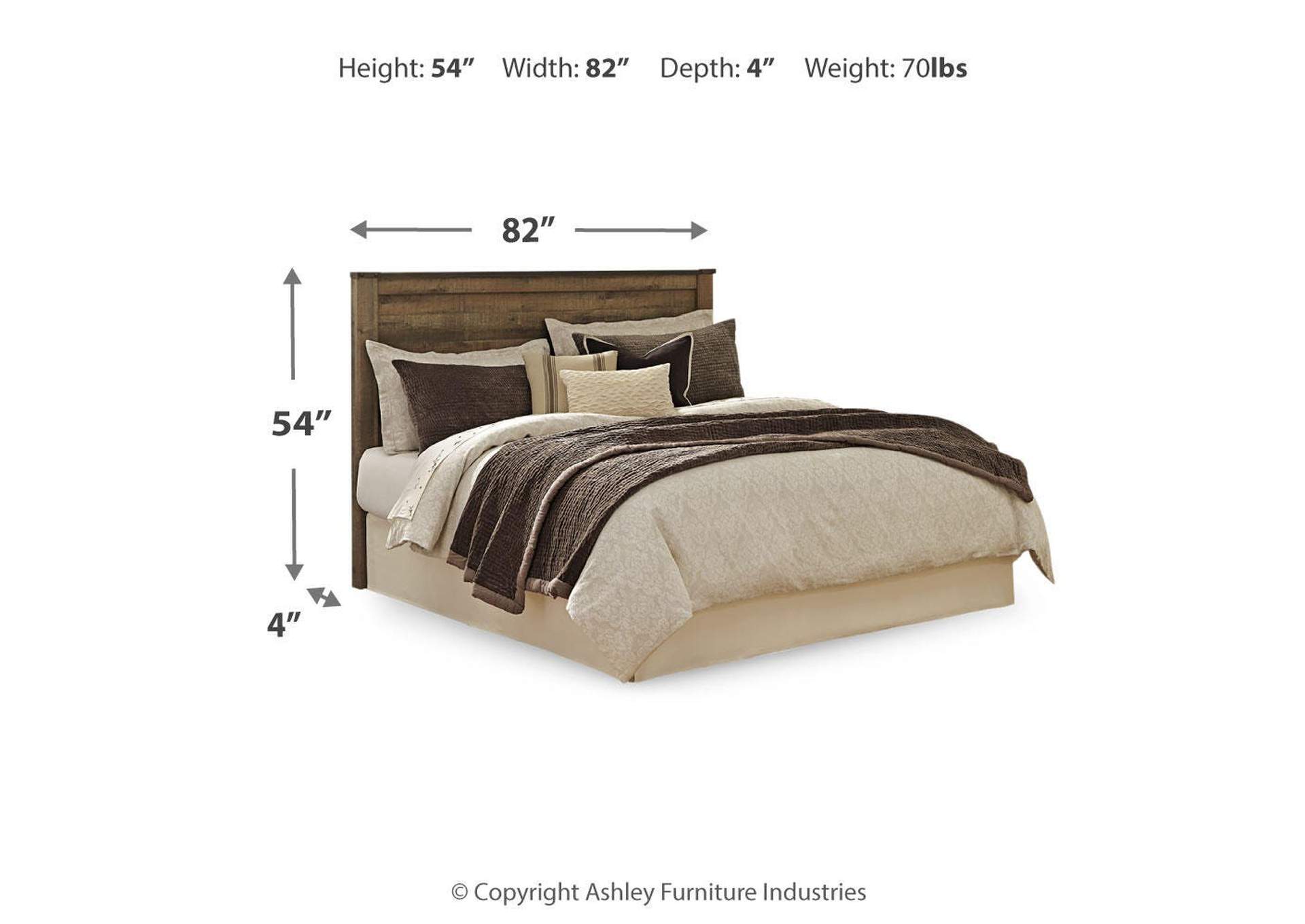 Trinell King/California King Panel Headboard Bed with Dresser image 5