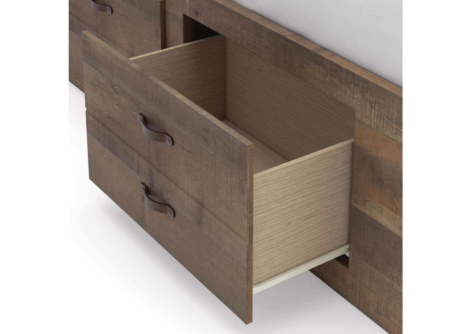 Trinell Twin Bookcase Bed with 2 Storage Drawers image 4