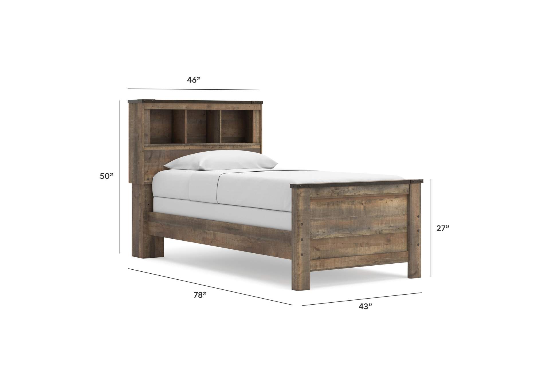 Trinell Twin Bookcase Bed image 12