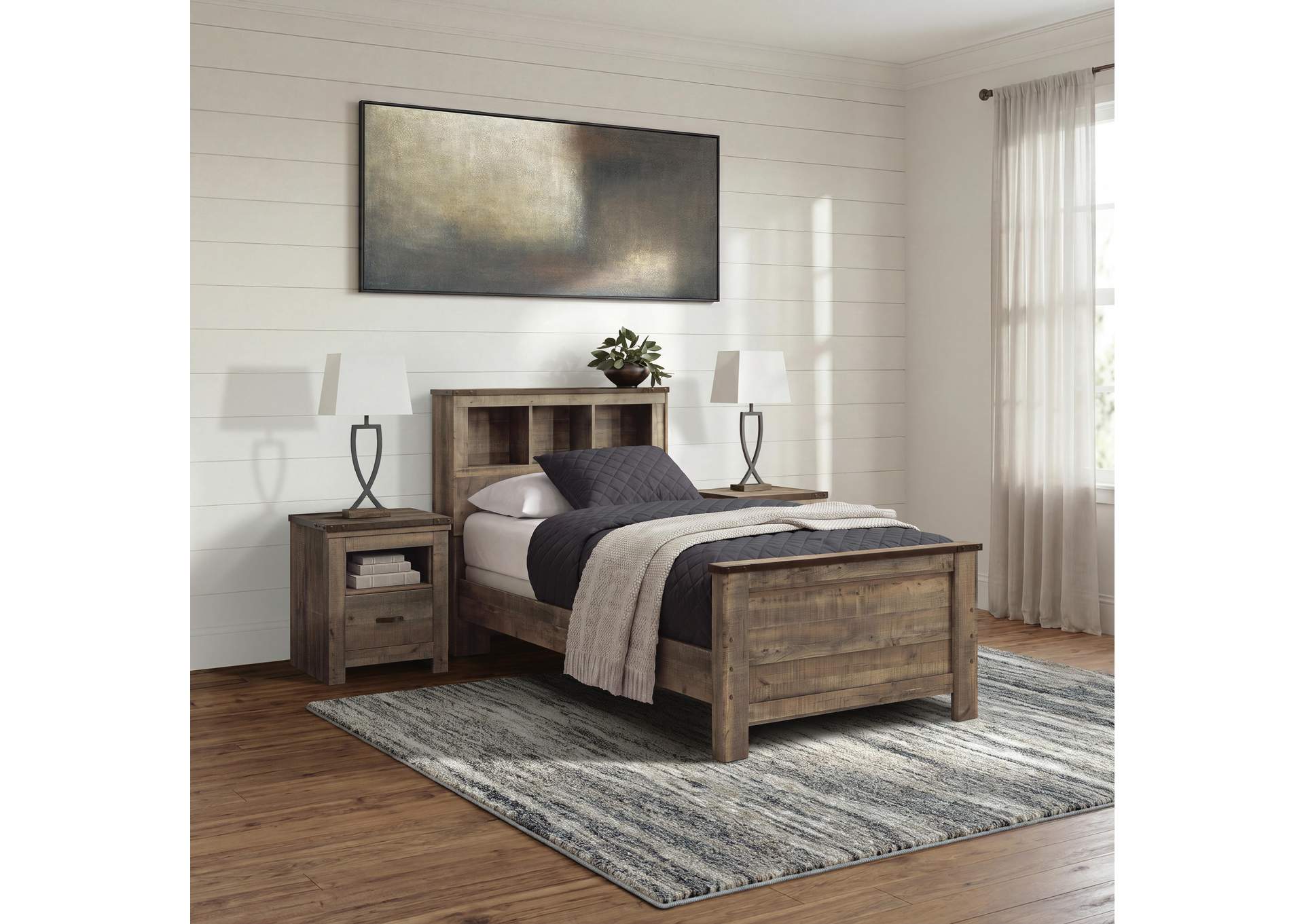Trinell Twin Bookcase Bed image 5