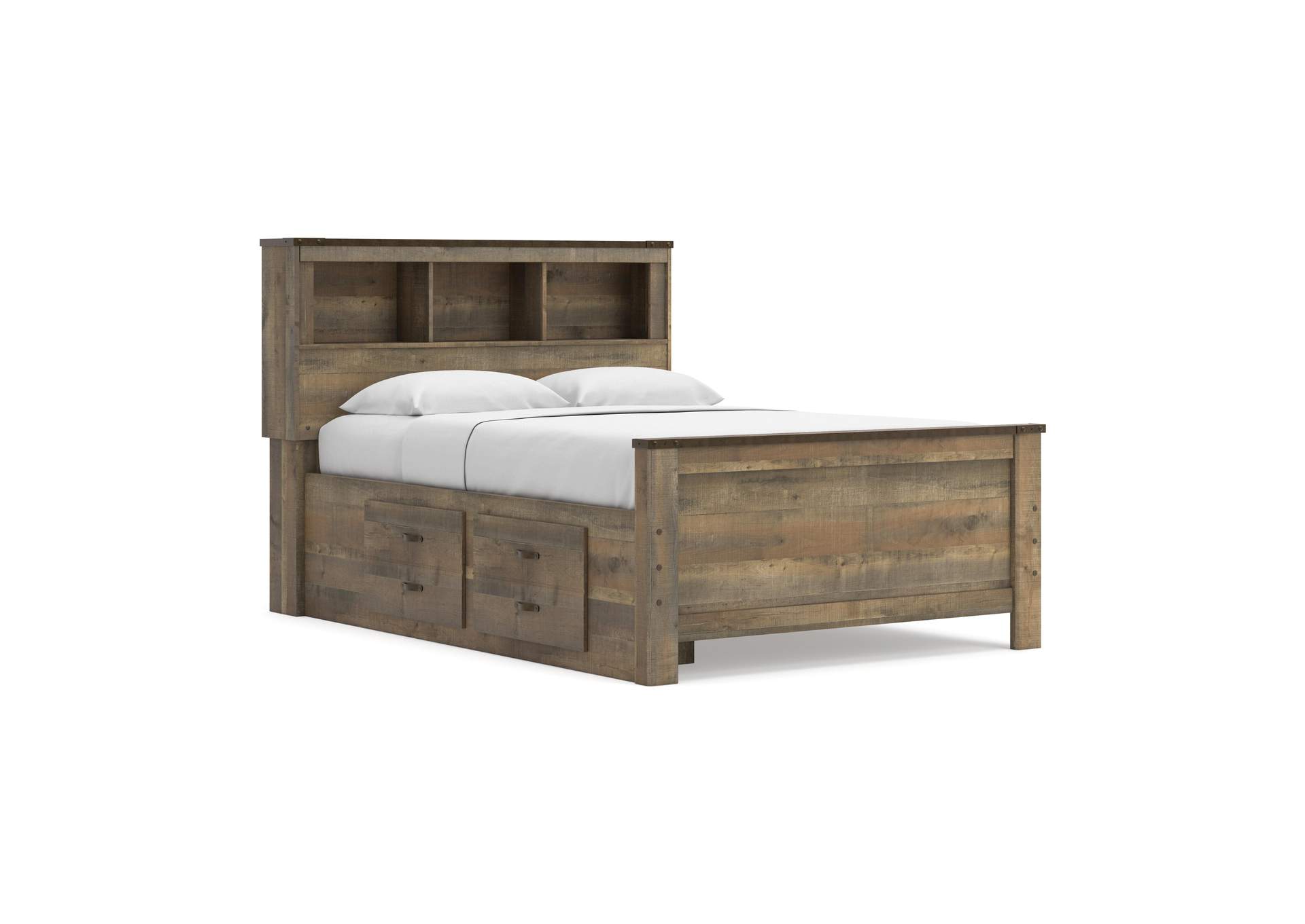 Trinell Full Bookcase Bed with 2 Storage Drawers image 5