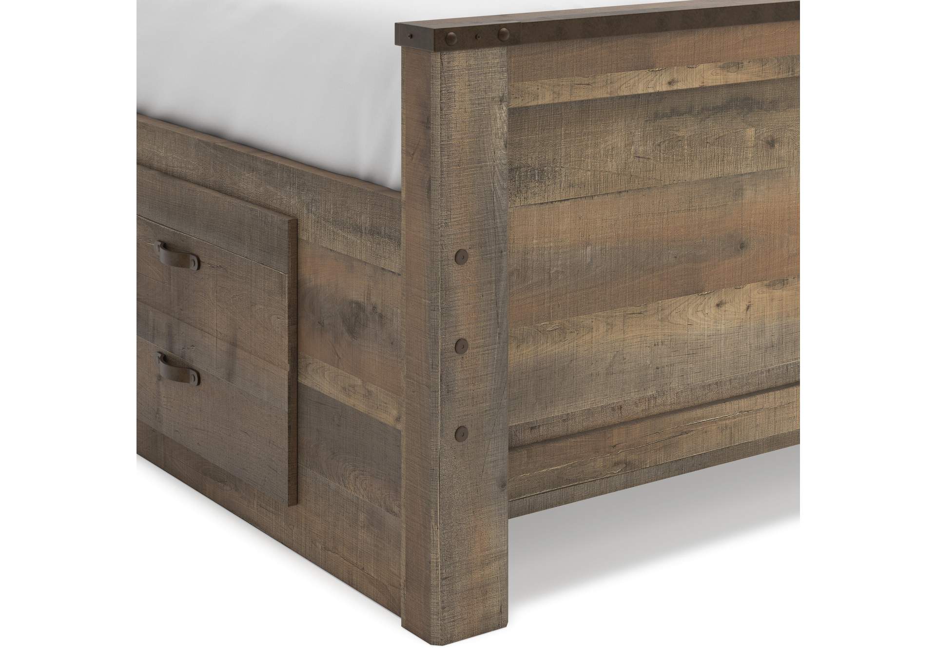 Trinell Full Bookcase Bed with 2 Storage Drawers image 12