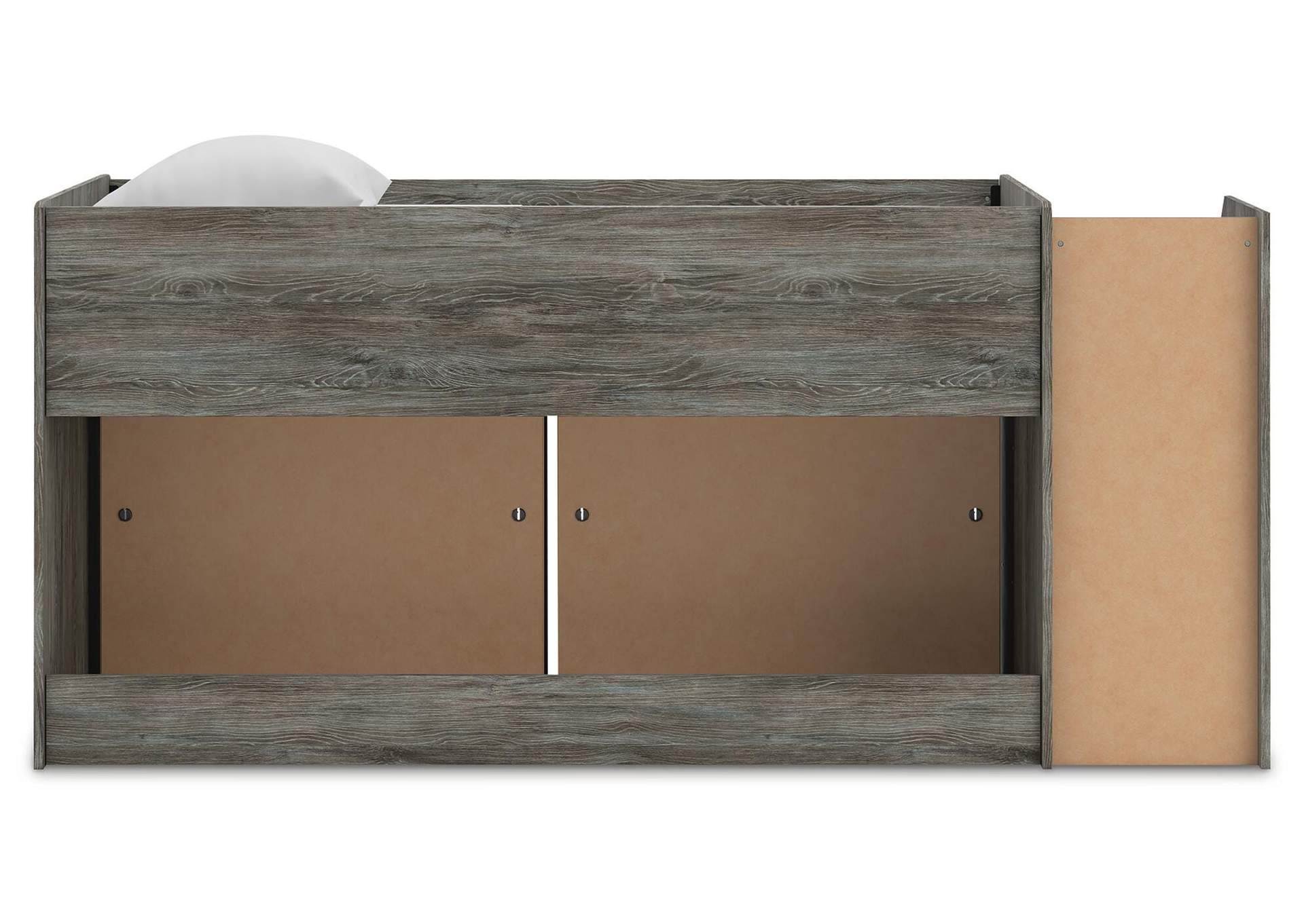 Frandern Twin Loft Bed with Bookcase Storage image 11