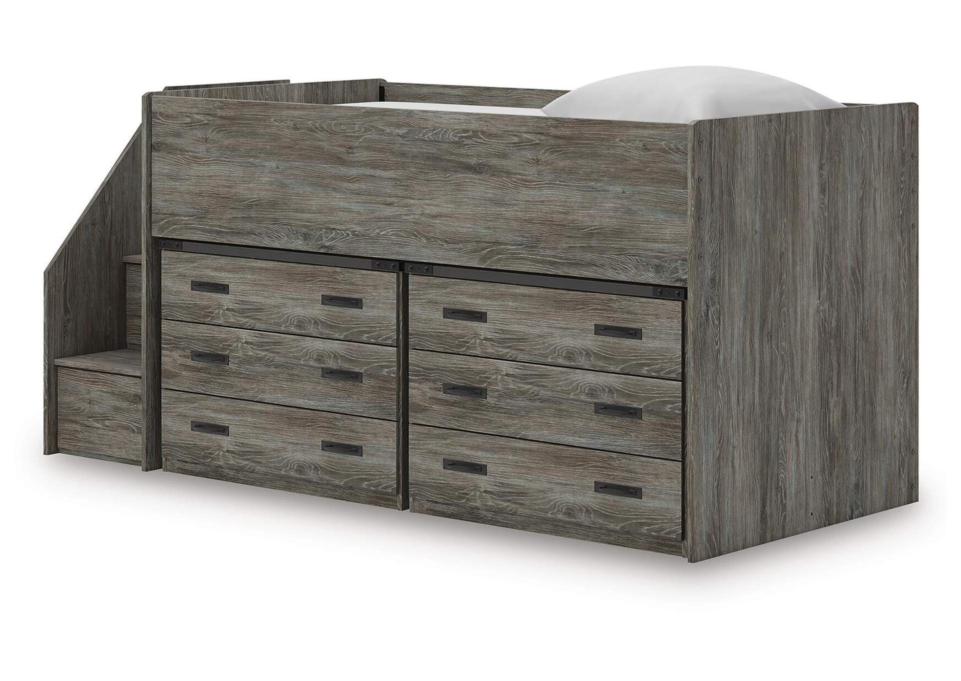 Frandern Twin Loft Bed with Drawer Storage image 2