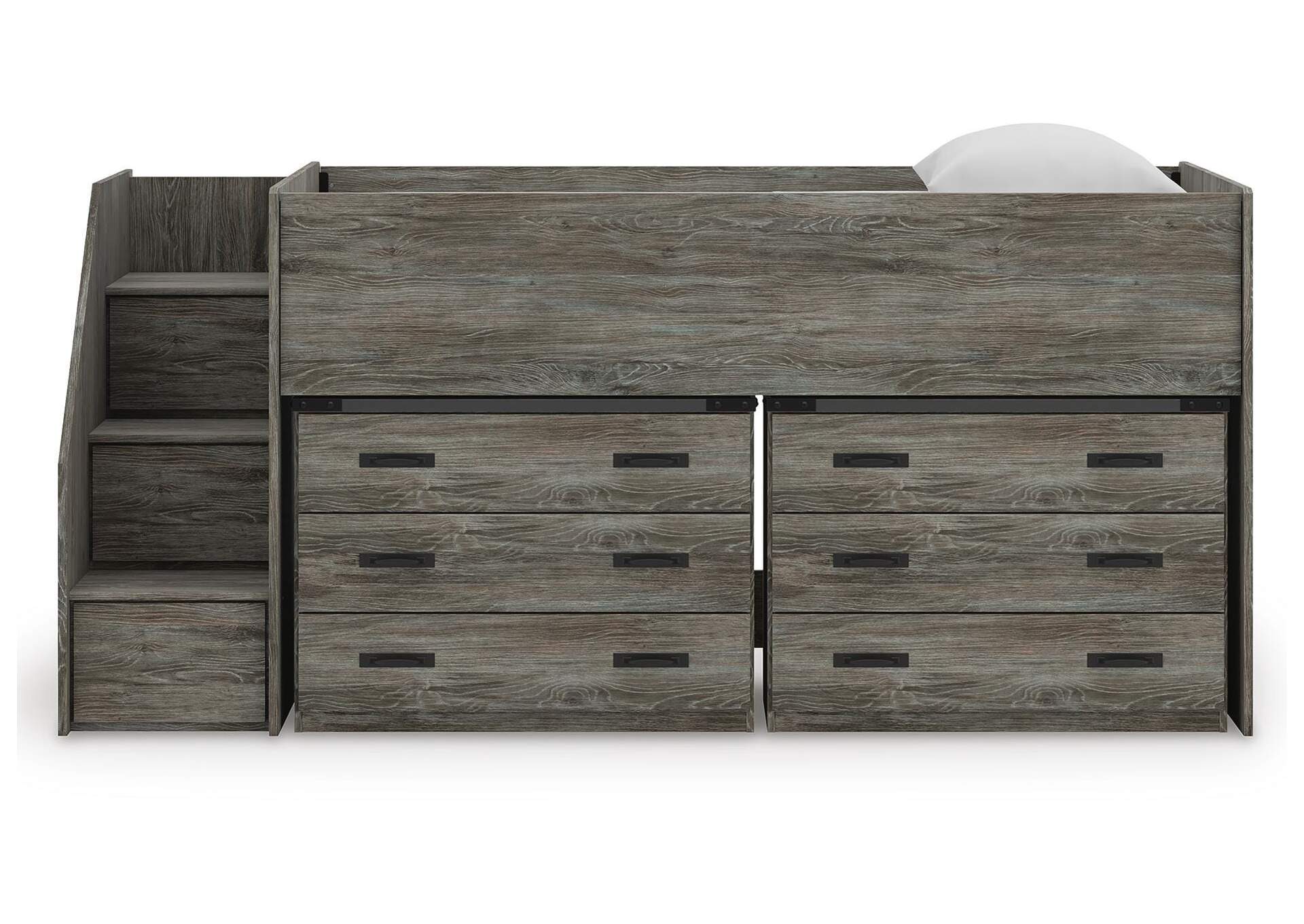 Frandern Twin Loft Bed with Drawer Storage image 7