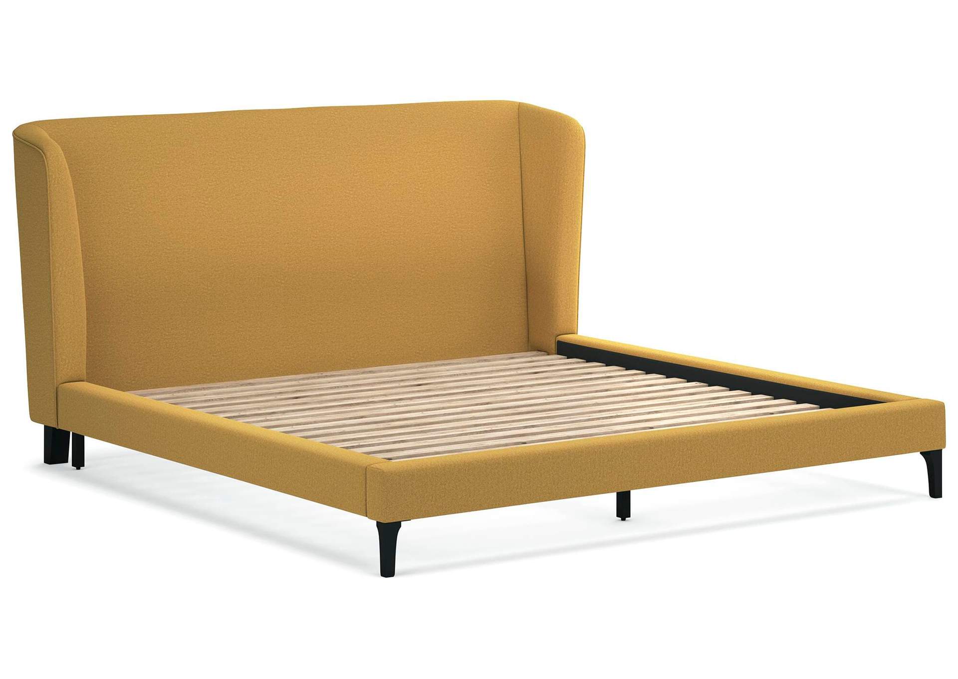 Maloken King Upholstered Bed with Roll Slats image 3