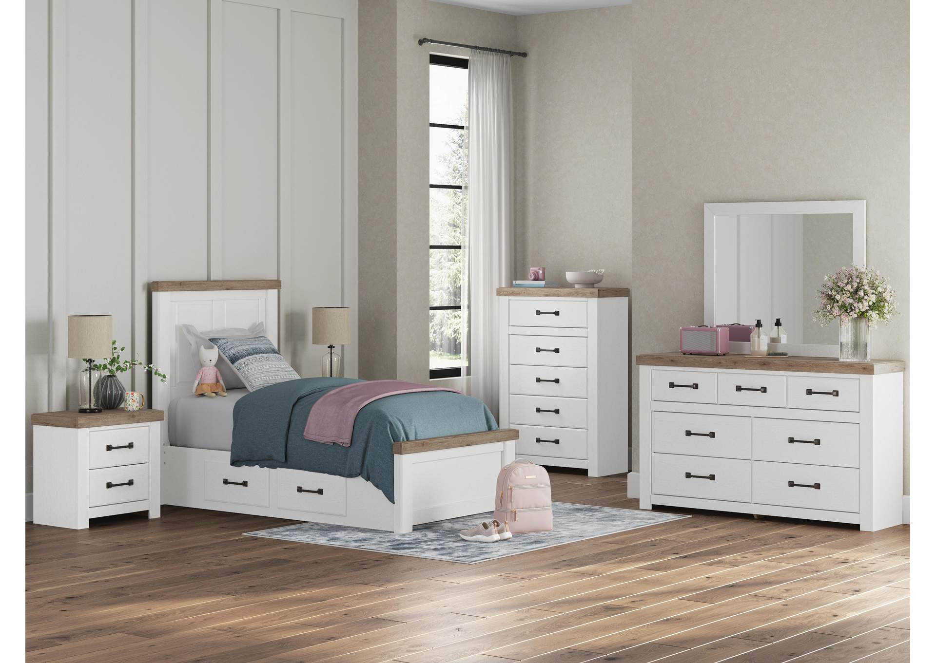 Savonport Twin Panel Bed with Storage image 15