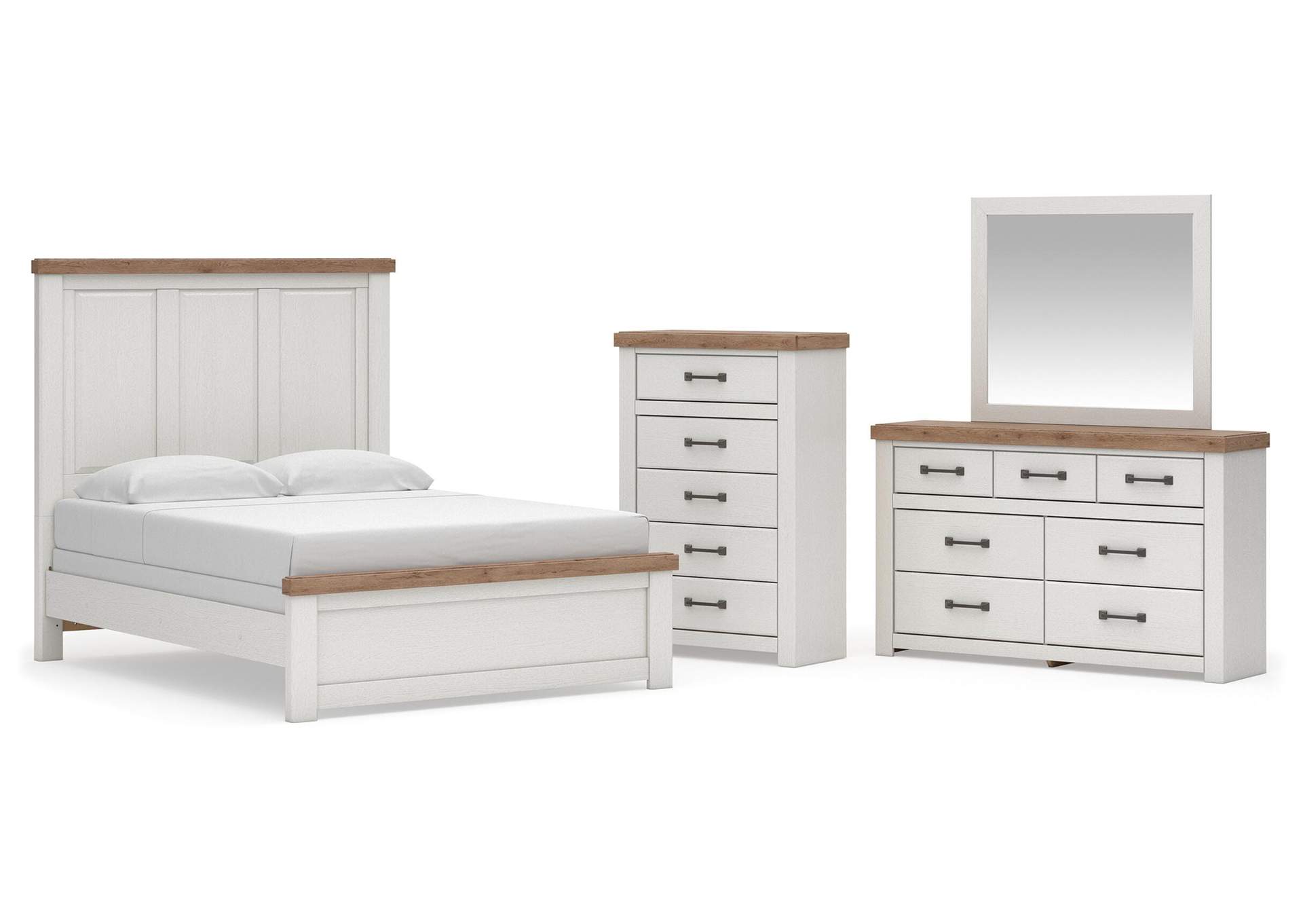 Savonport Queen Panel Bed, Dresser, Mirror and Chest image 1