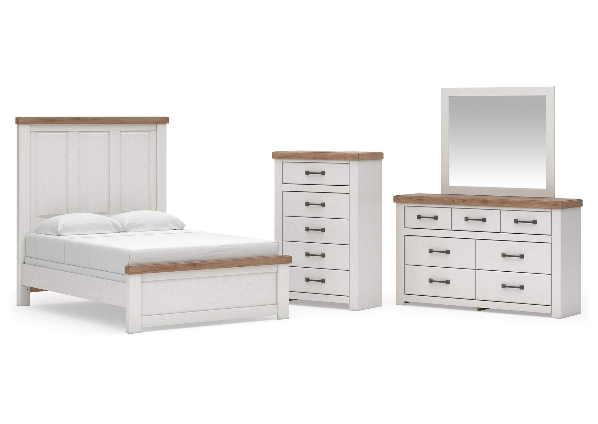 Savonport Full Panel Bed, Dresser, Mirror and Chest image 1