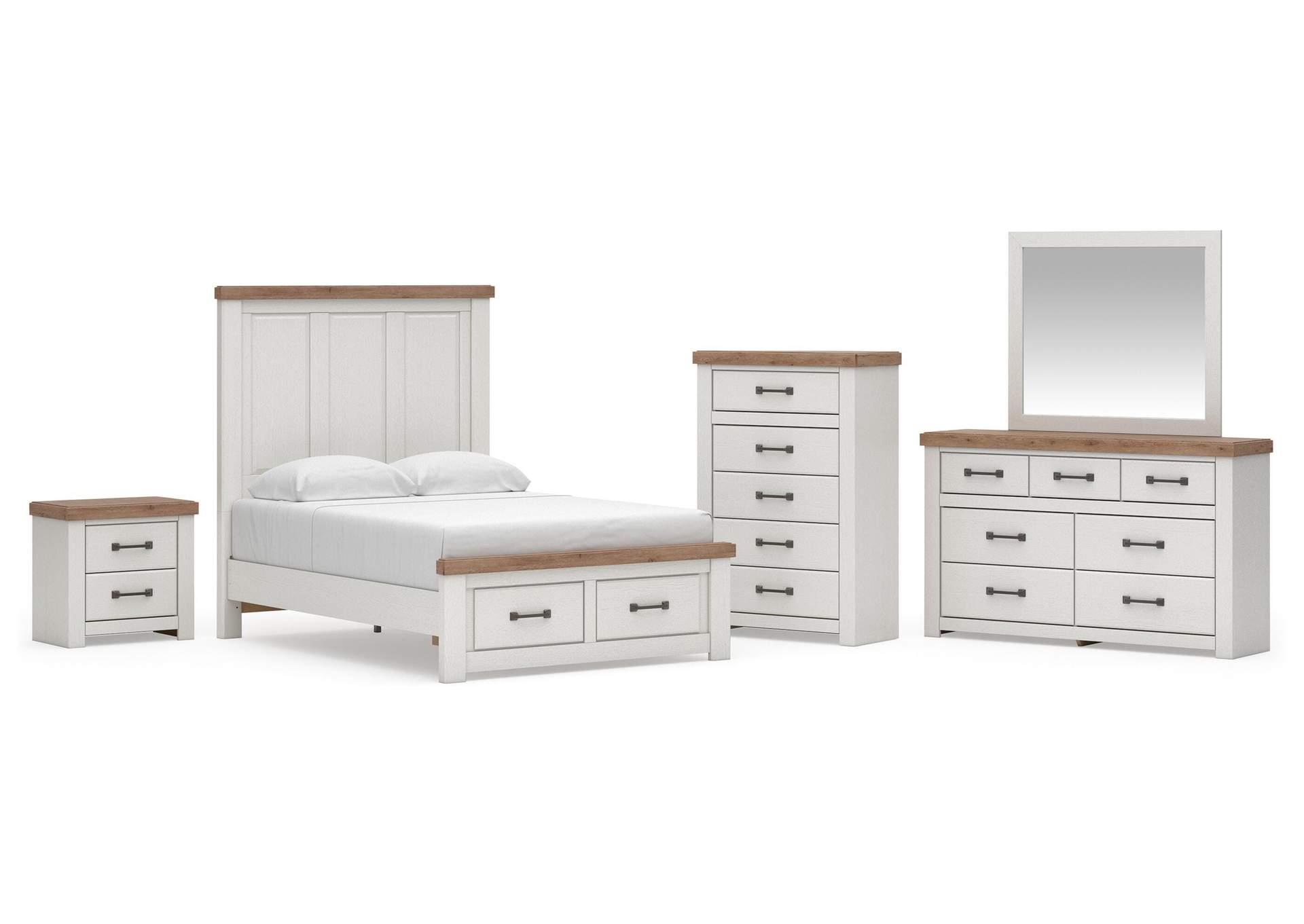Savonport Full Panel Storage Bed, Dresser, Mirror, Chest and Nightstand image 1