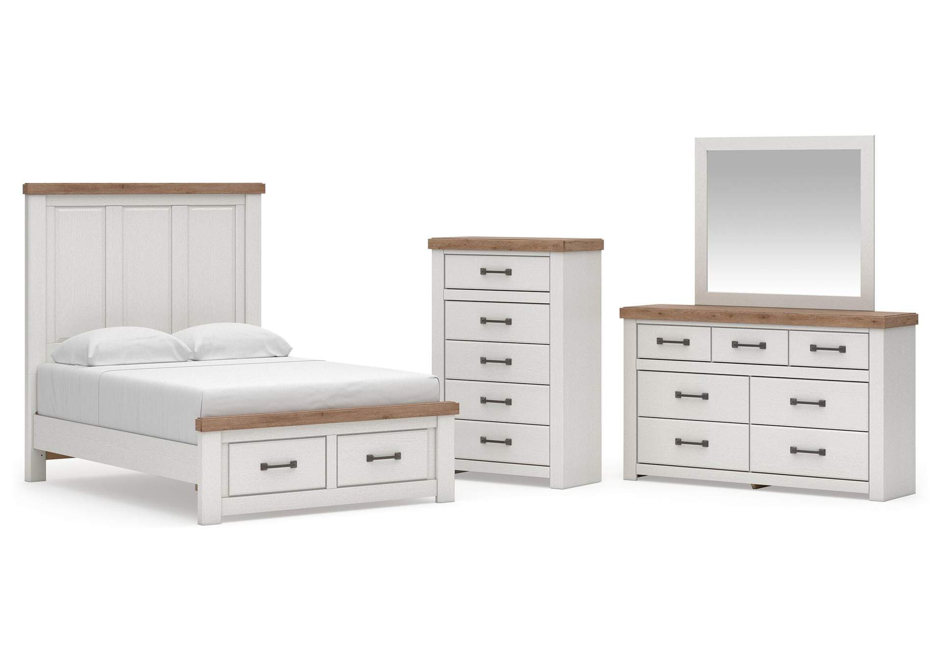 Savonport Full Panel Storage Bed, Dresser, Mirror and Chest image 1