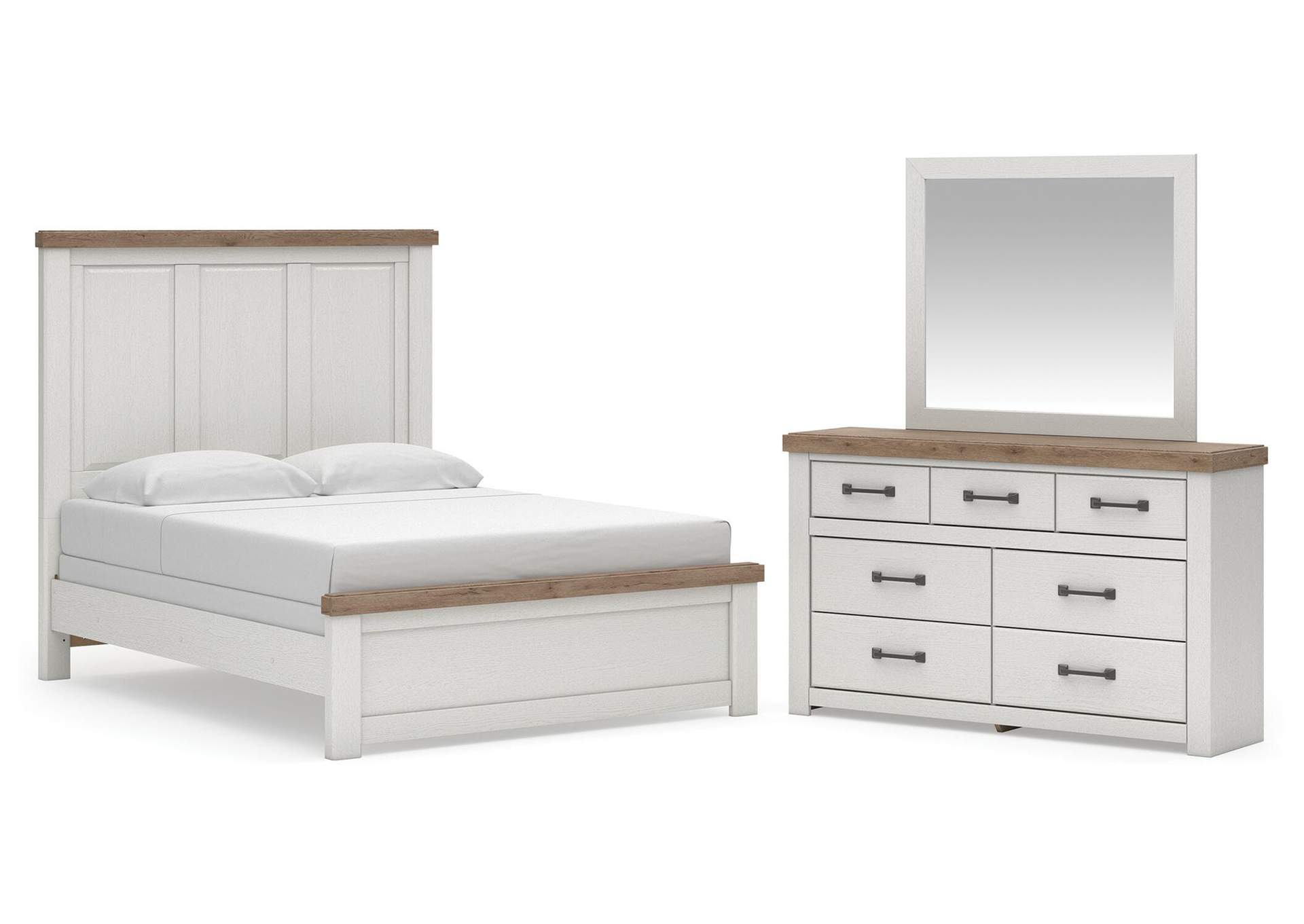 Savonport Queen Panel Bed, Dresser and Mirror image 1