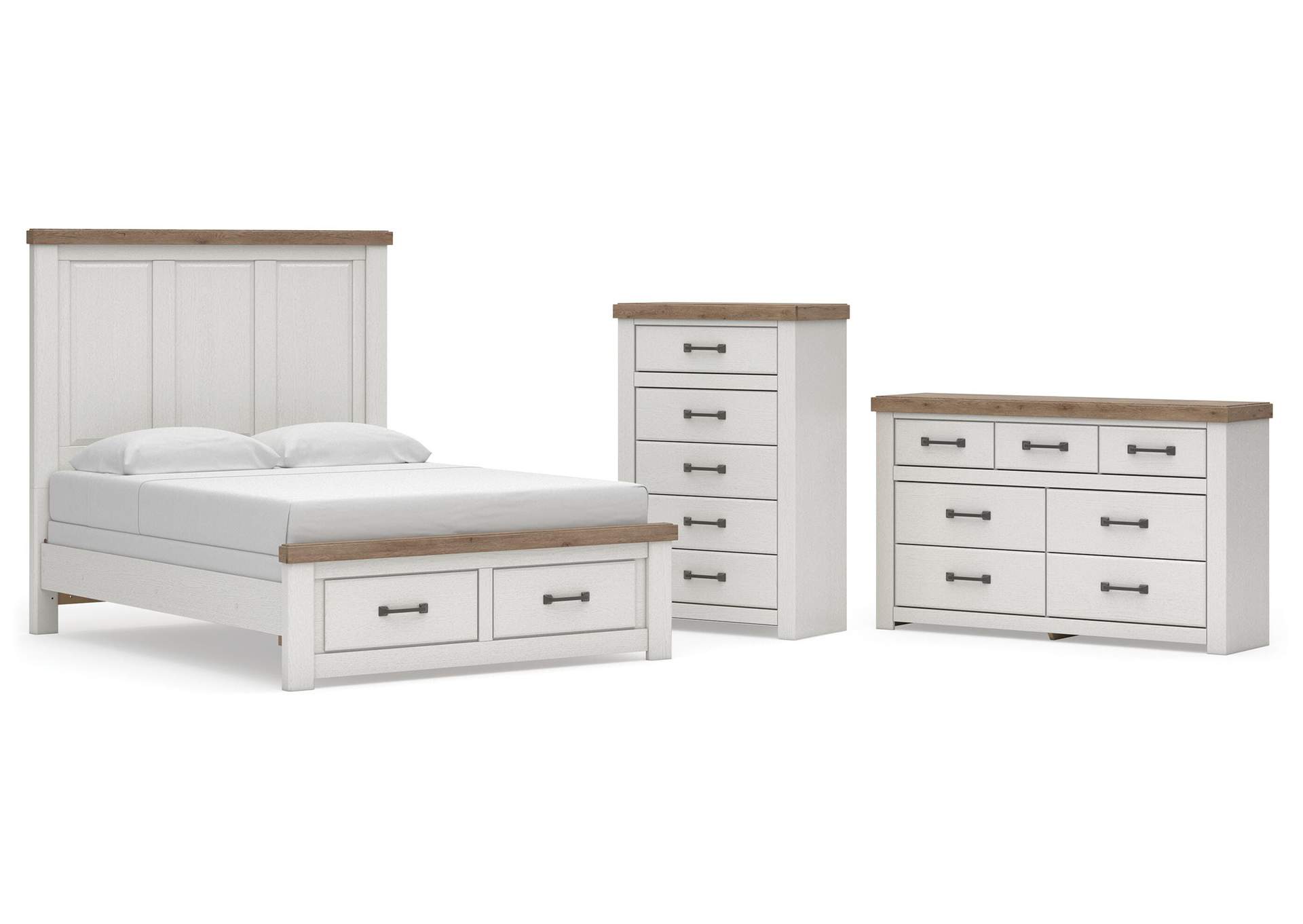 Savonport Queen Panel Storage Bed, Dresser and Chest image 1