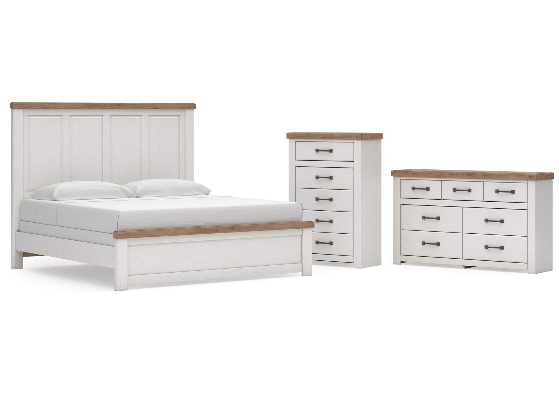 Savonport King Panel Bed, Dresser and Chest image 1