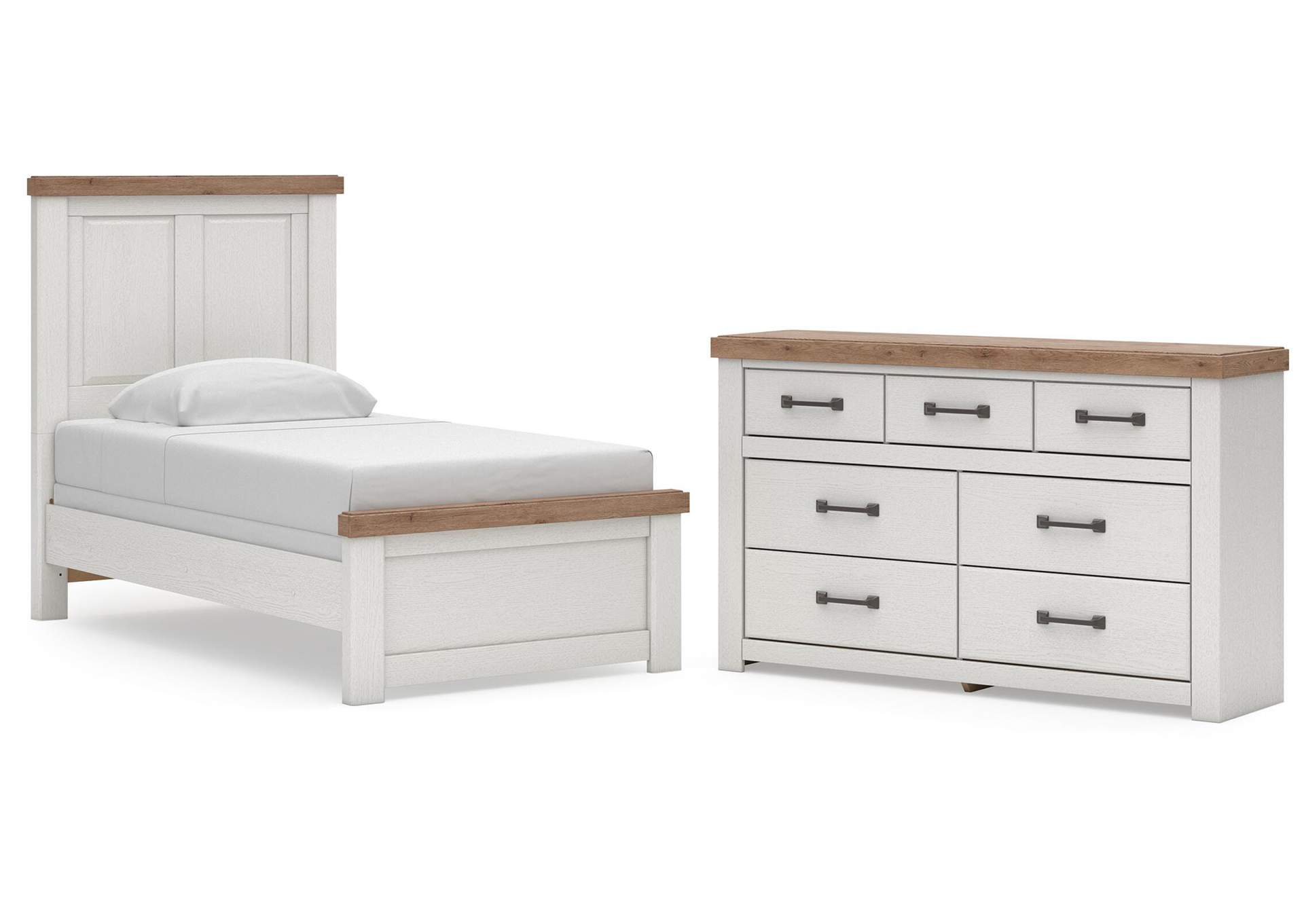 Savonport Twin Panel Bed and Dresser image 1