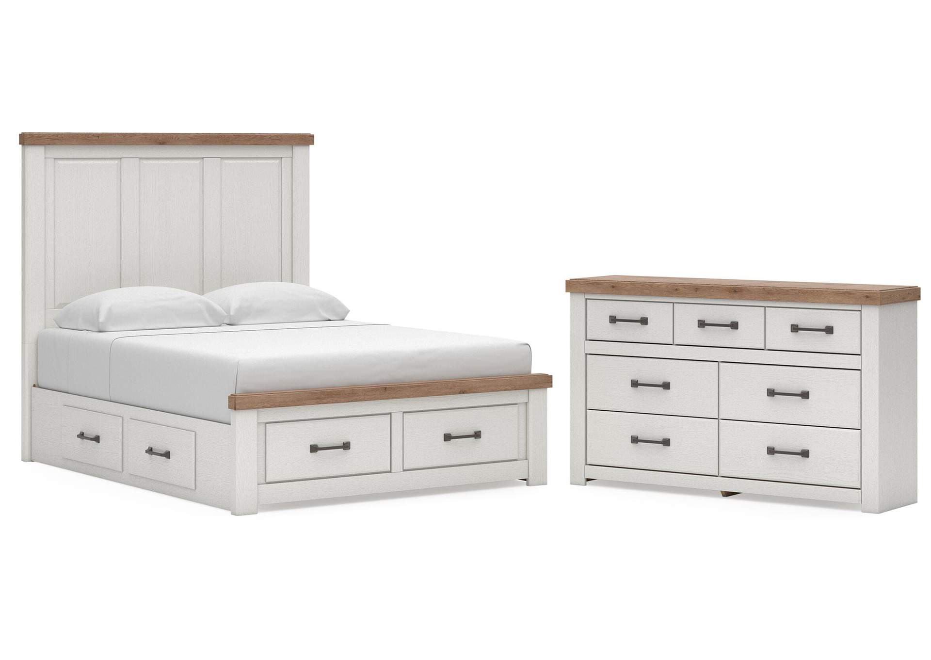 Savonport Queen Panel Storage Bed and Dresser image 1