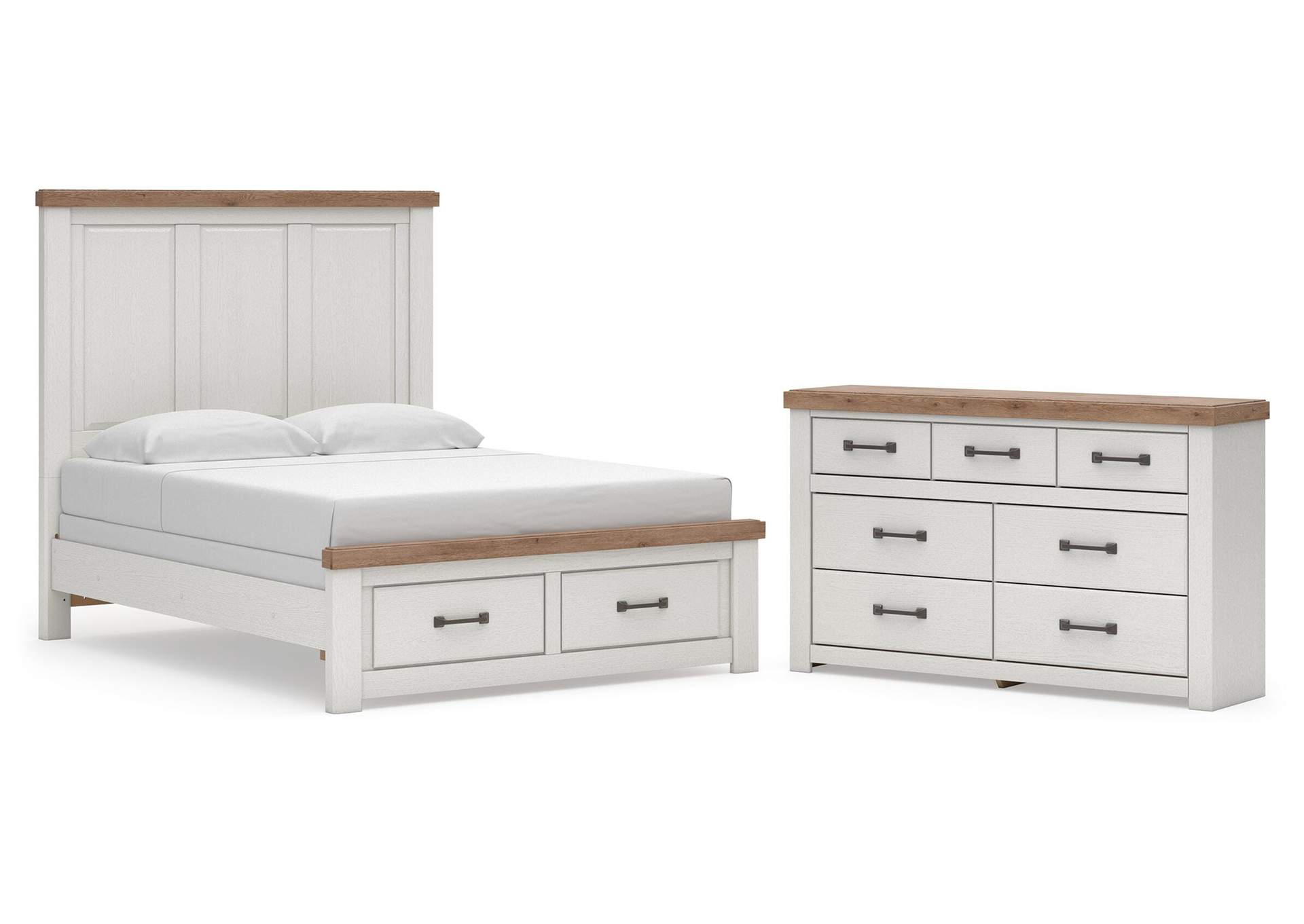 Savonport Queen Panel Storage Bed and Dresser image 1