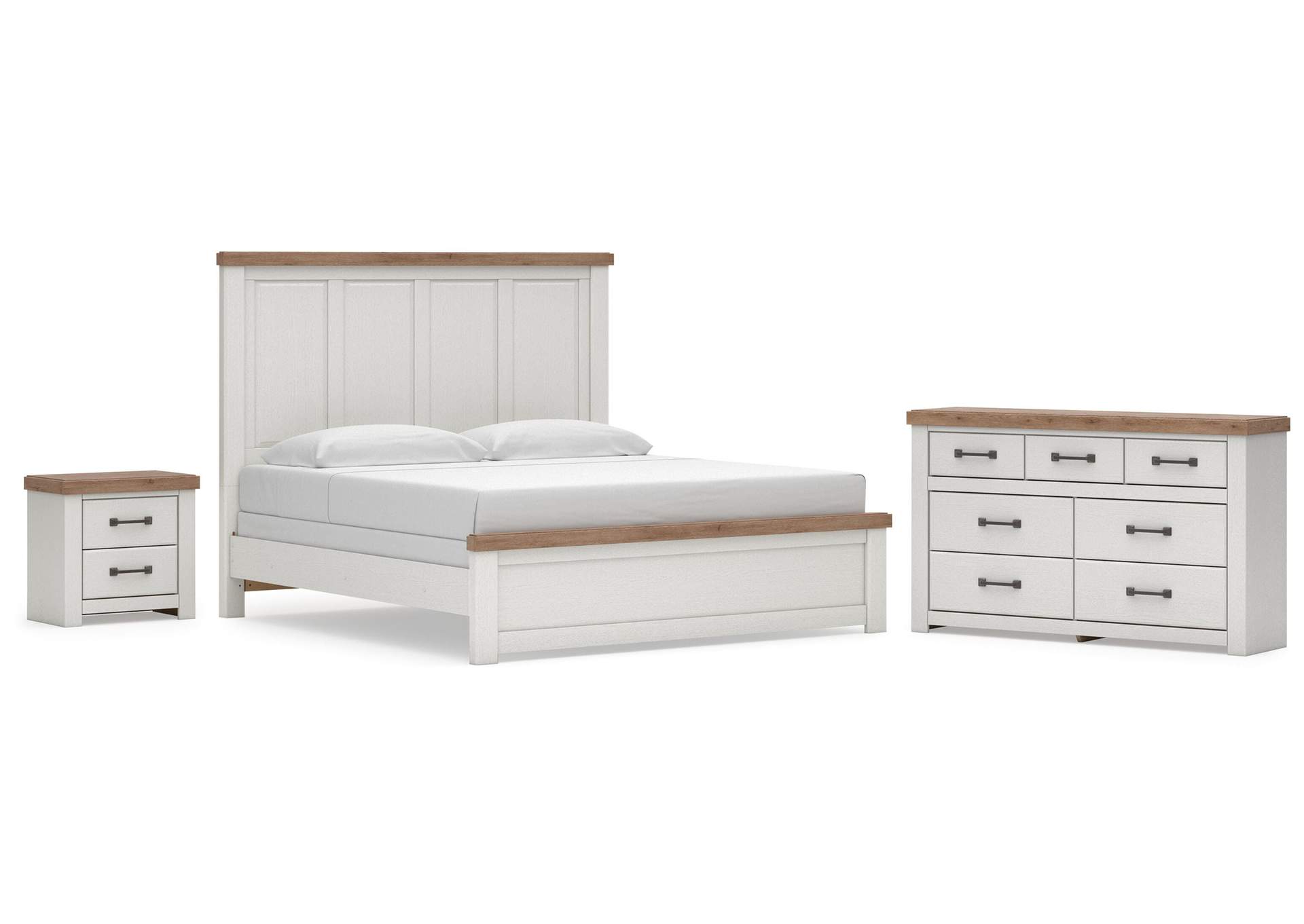 Savonport King Panel Bed, Dresser and Nightstand image 1