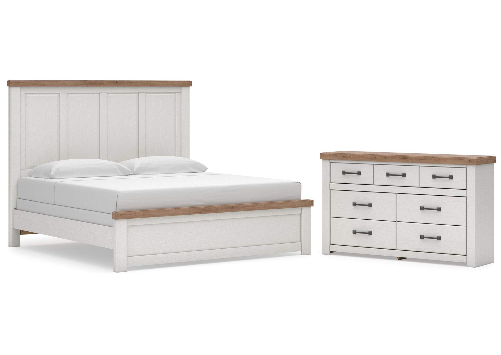 Savonport King Panel Bed and Dresser image 1