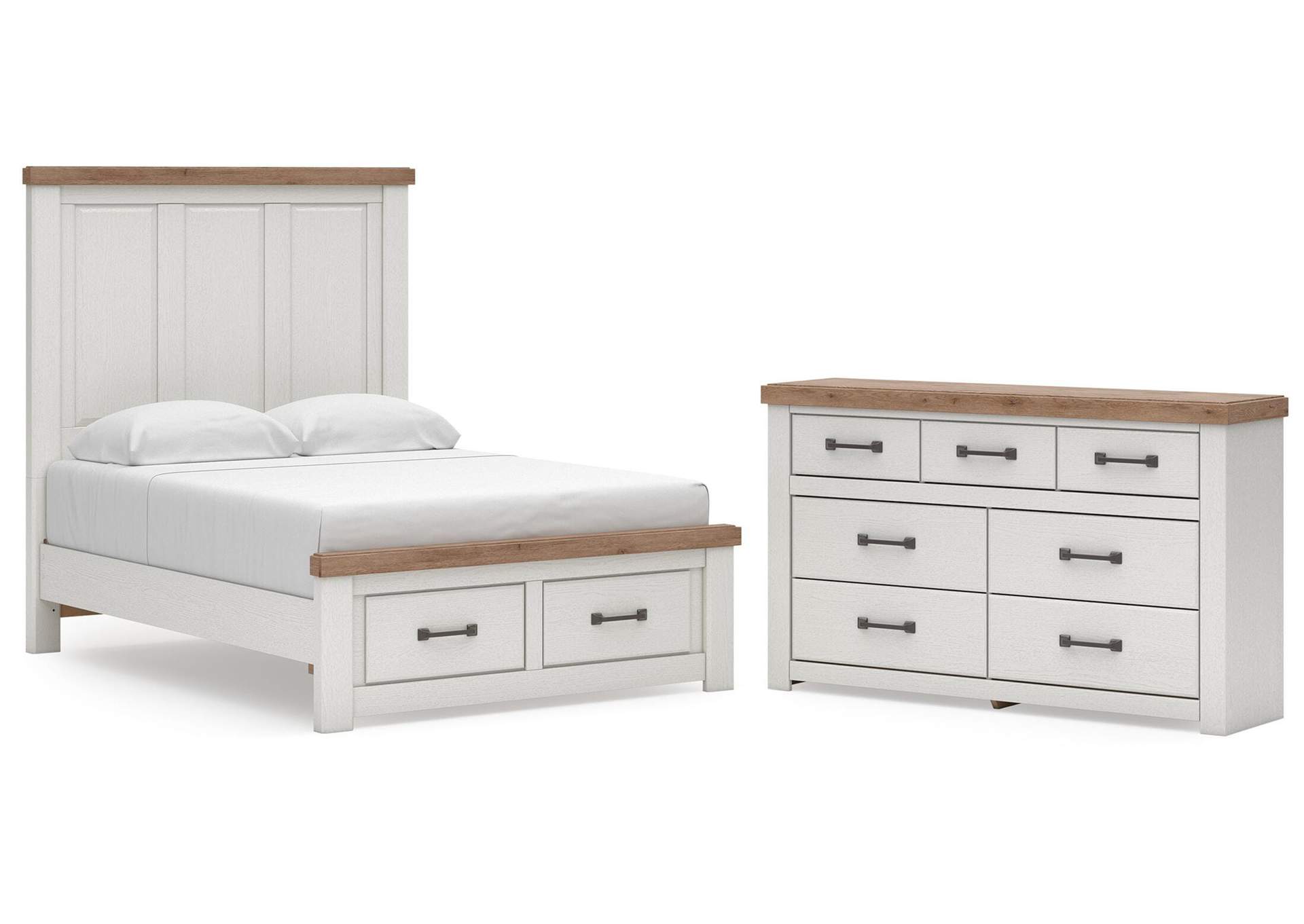 Savonport Full Panel Storage Bed and Dresser image 1