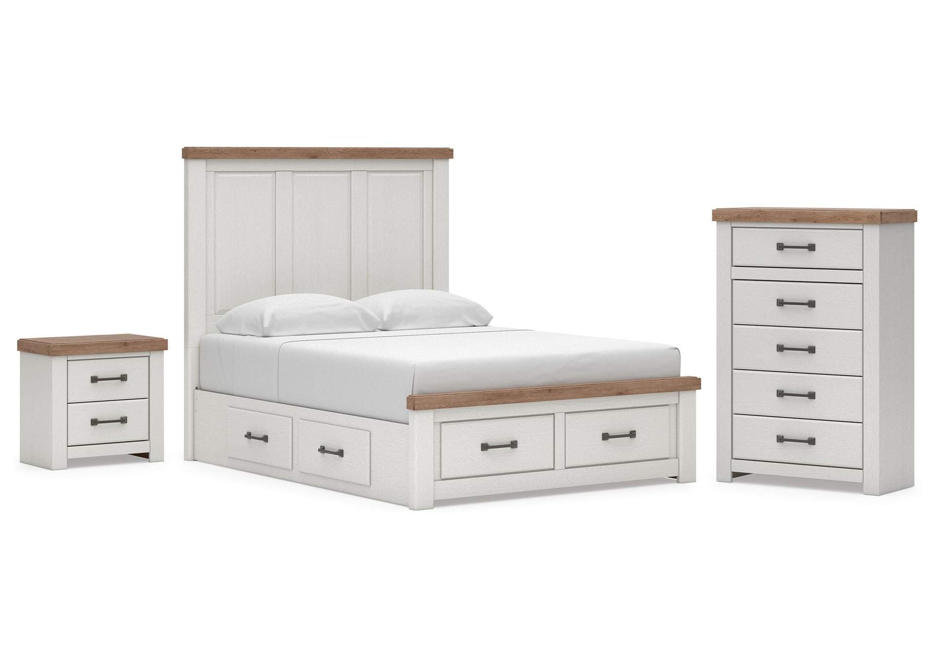 Savonport King Panel Storage Bed, Chest and Nightstand image 1
