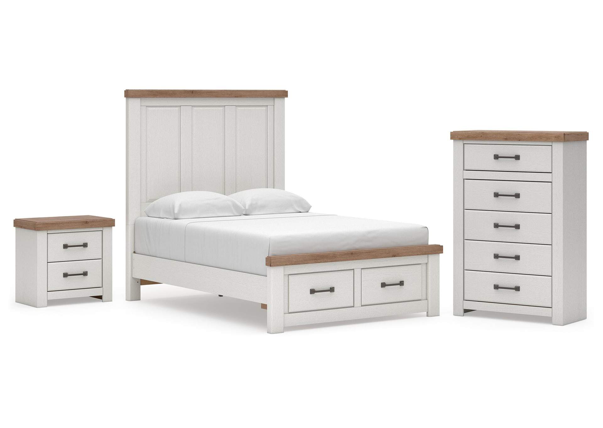 Savonport Full Panel Storage Bed, Chest and Nightstand image 1