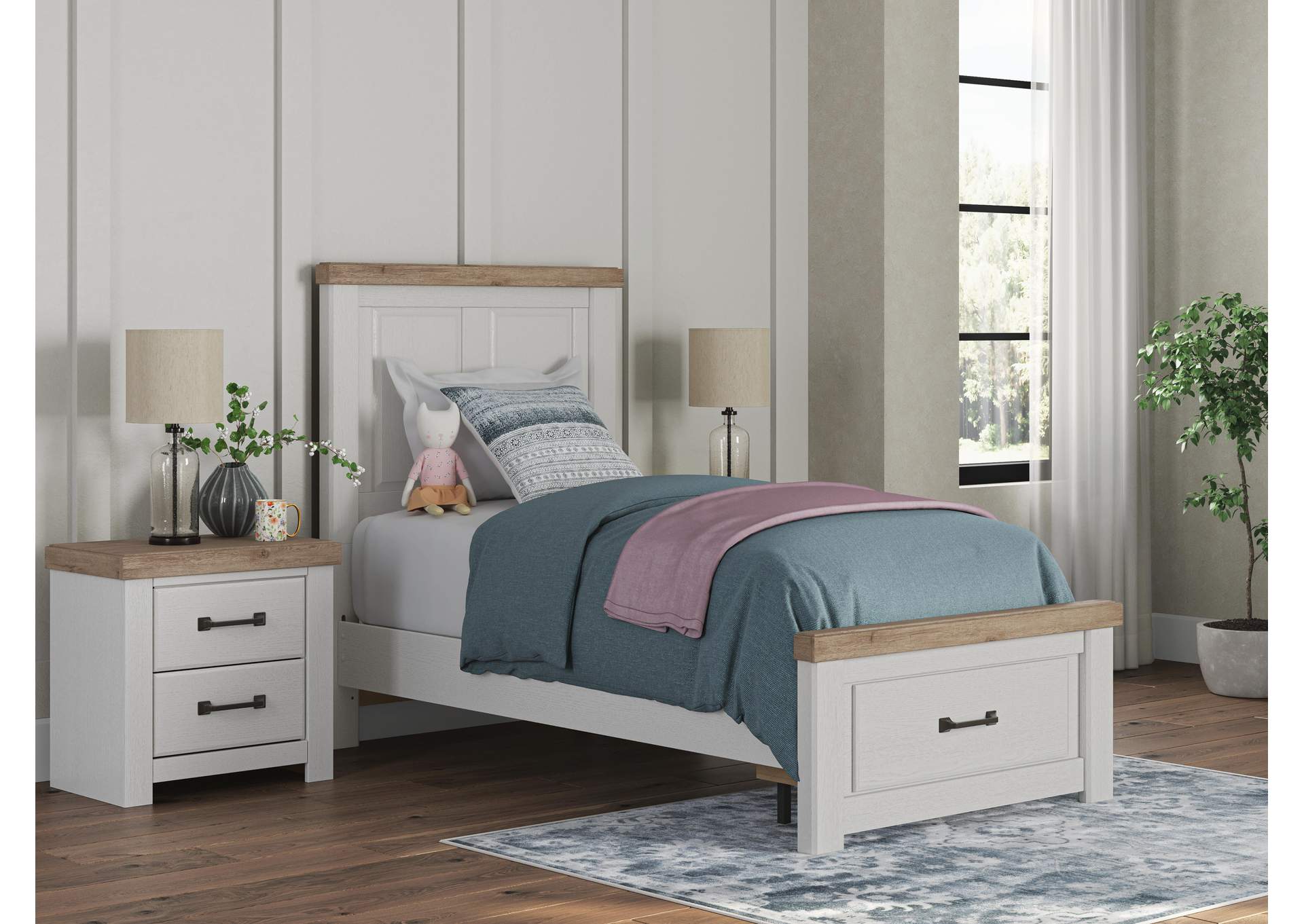 Savonport Twin Panel Storage Bed image 3