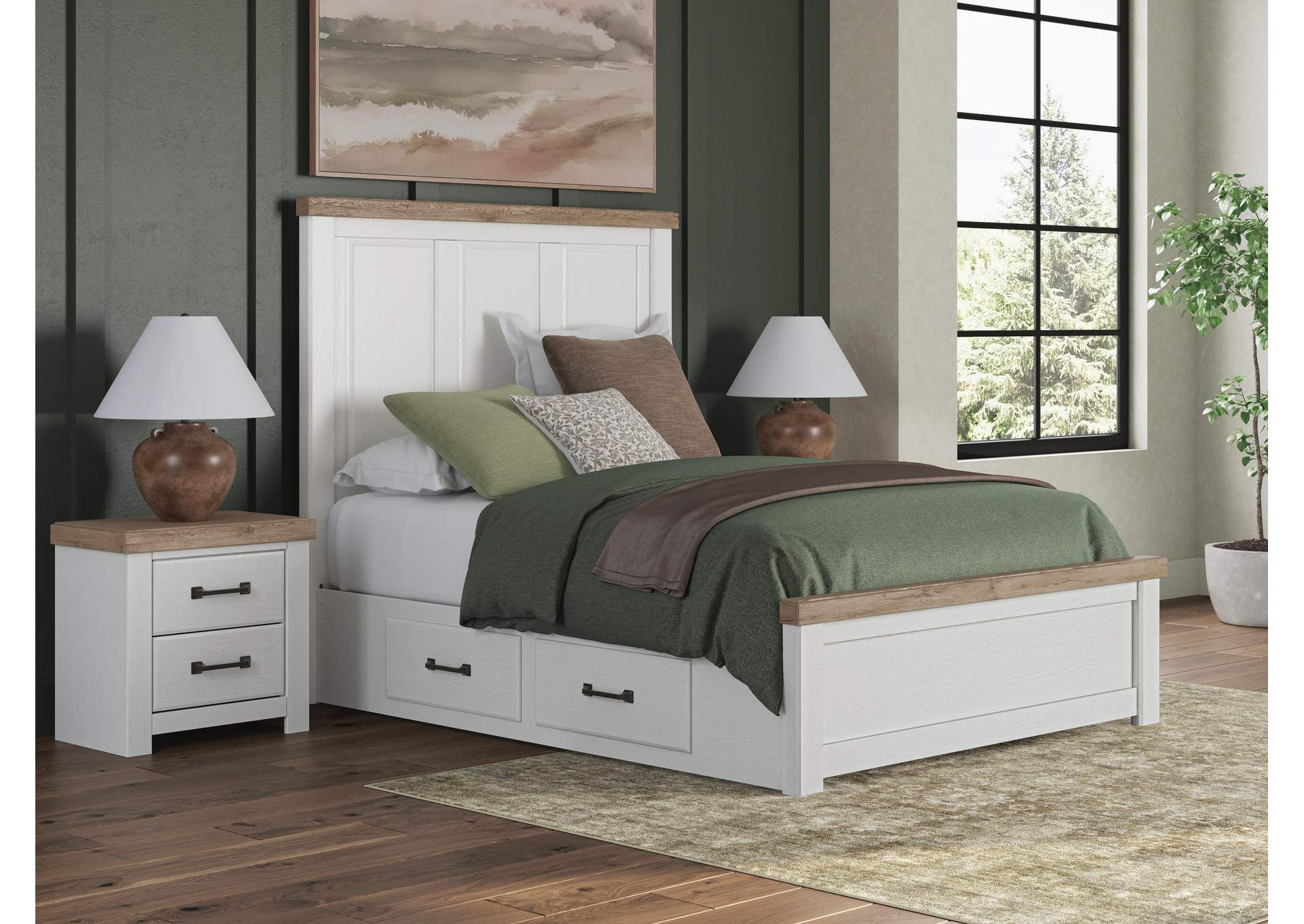 Savonport Queen Panel Bed with Storage image 3
