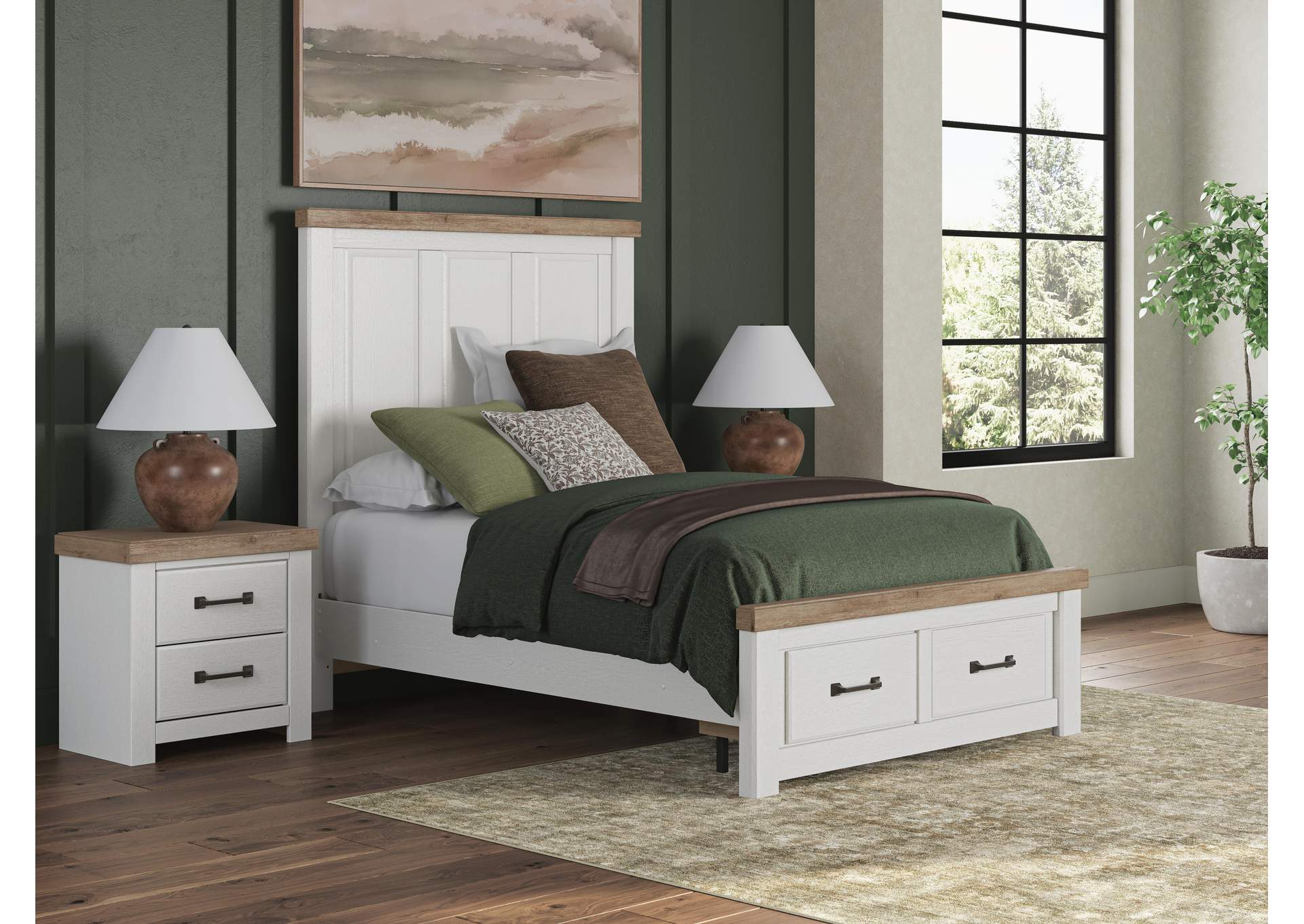 Savonport Full Panel Storage Bed image 1