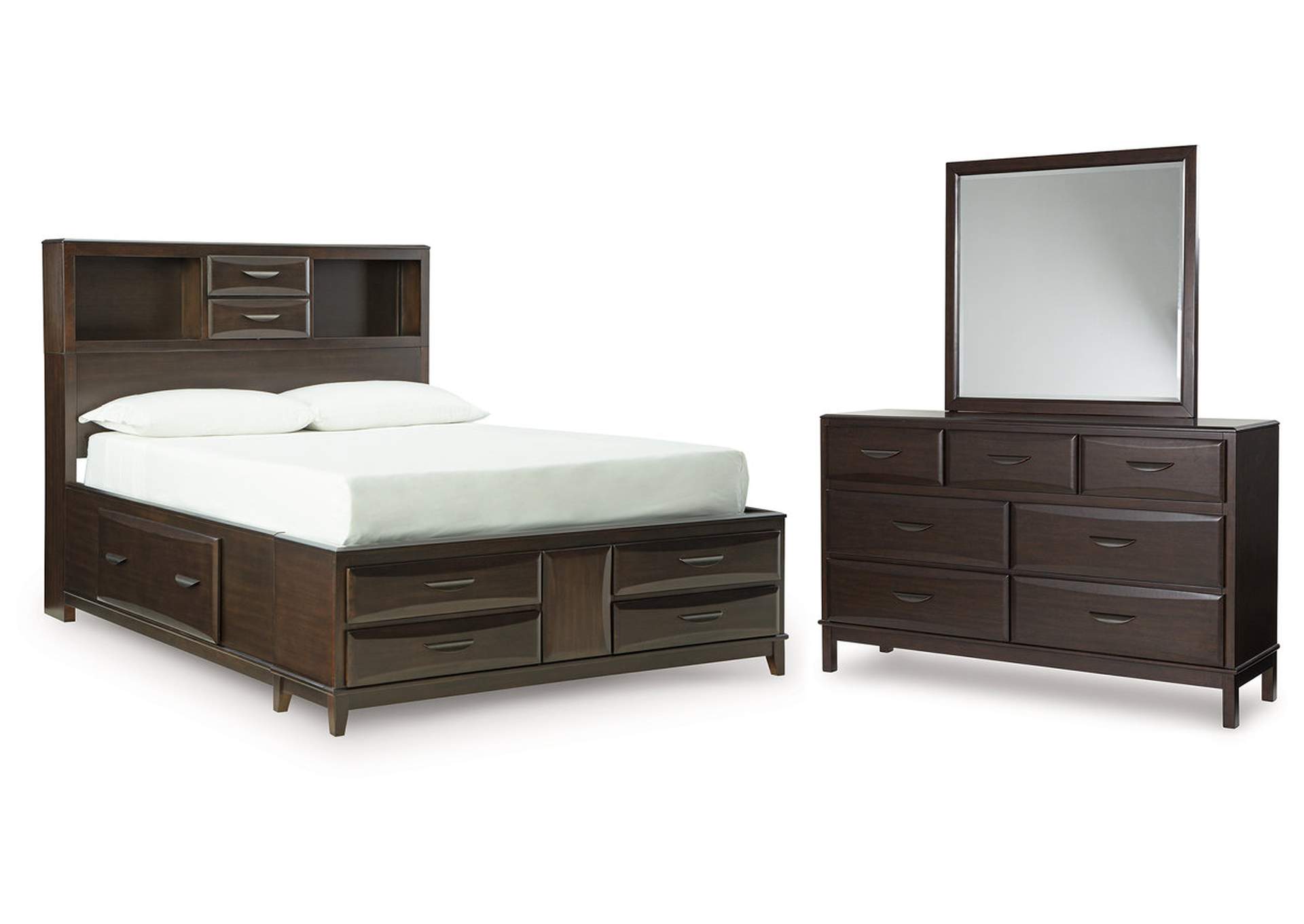 Vanmore Full Storage Bed, Dresser and Mirror image 1