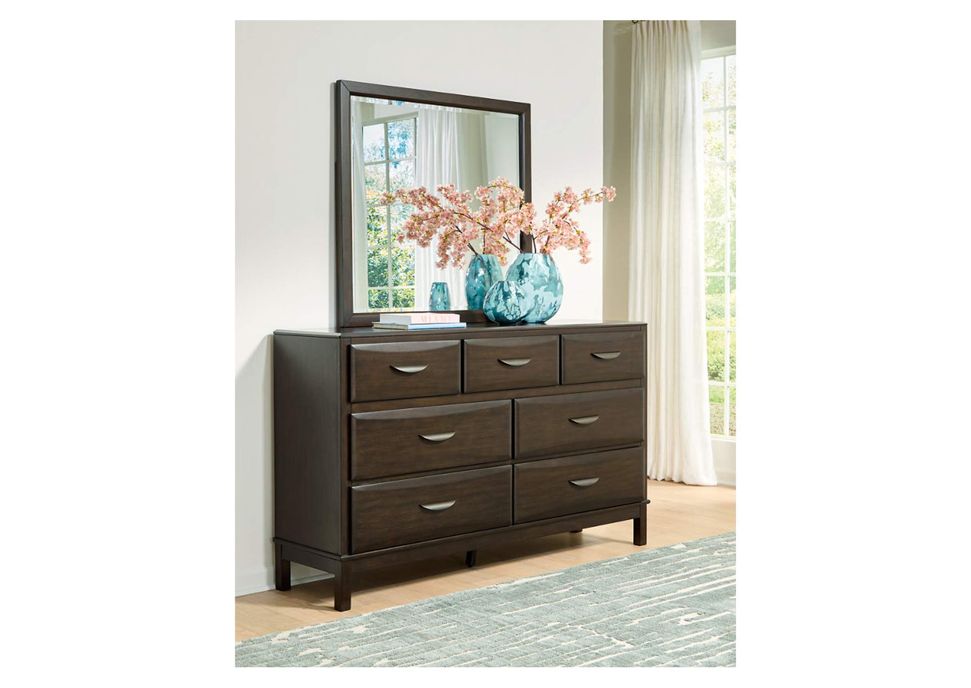 Vanmore Queen Storage Bed, Dresser and Mirror image 10