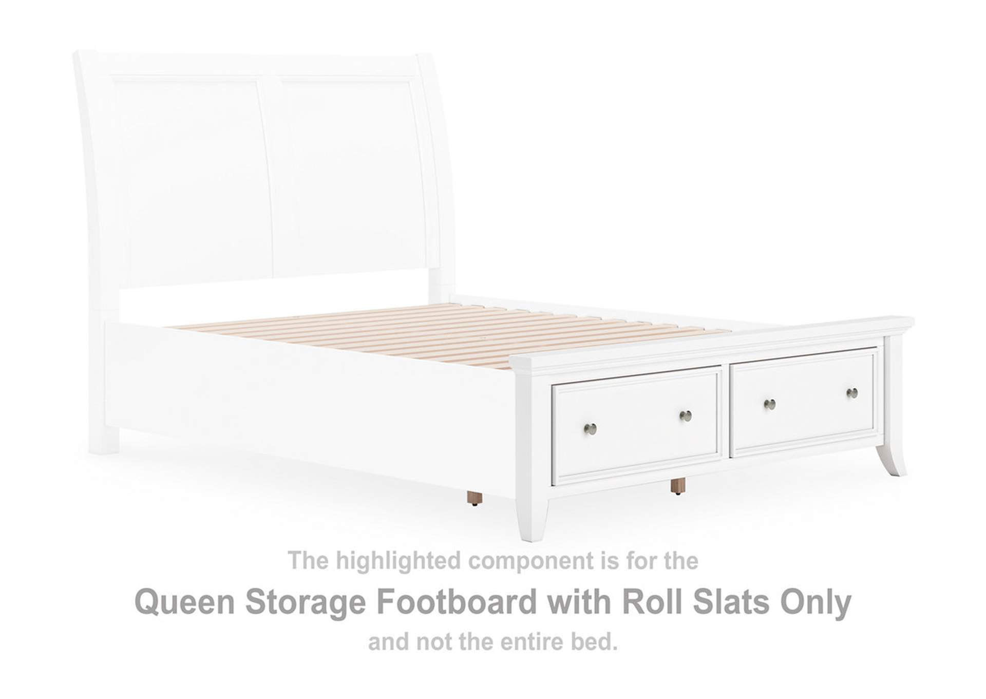 Trulani Queen Sleigh Storage Bed