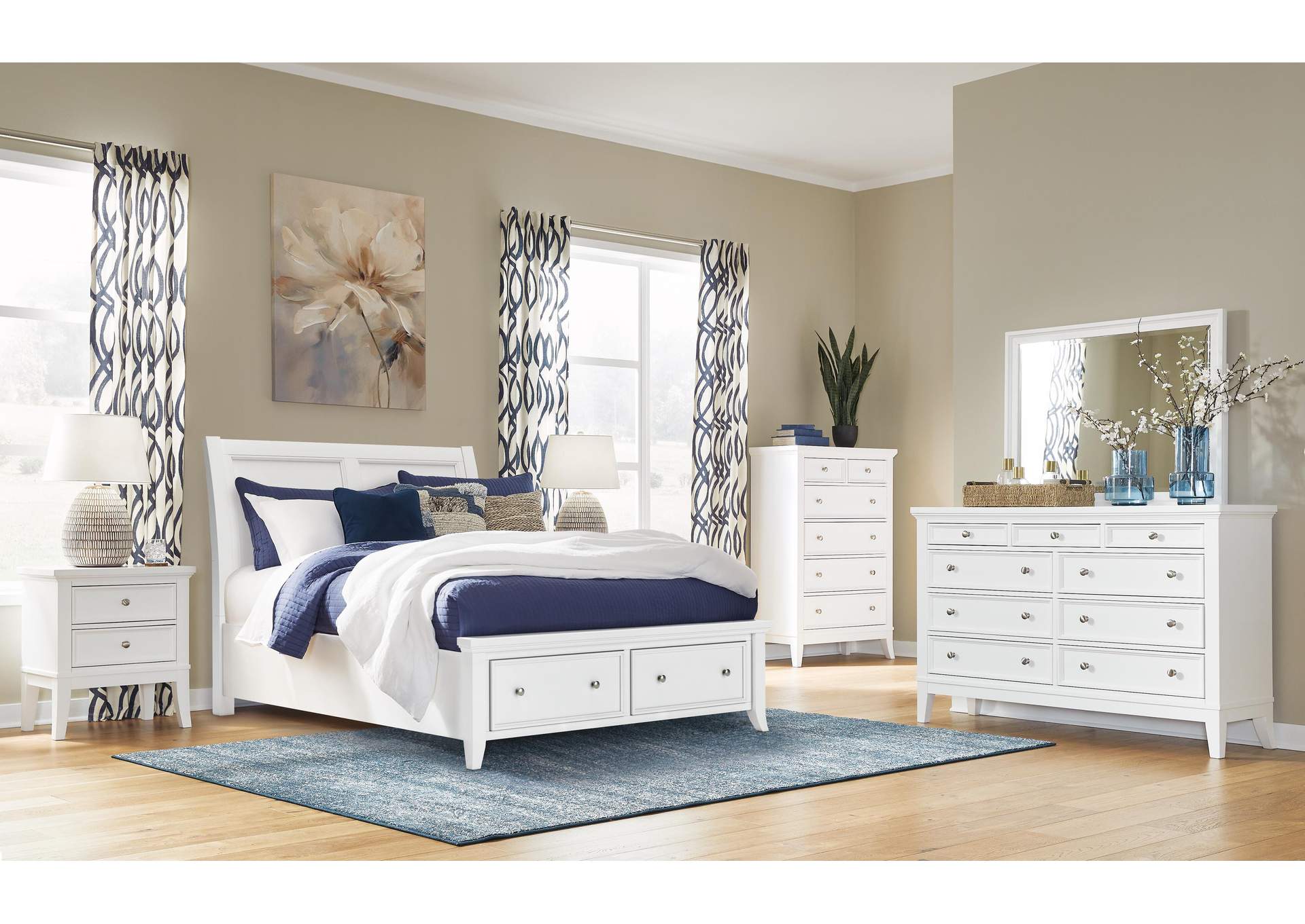 Trulani Queen Sleigh Storage Bed image 12