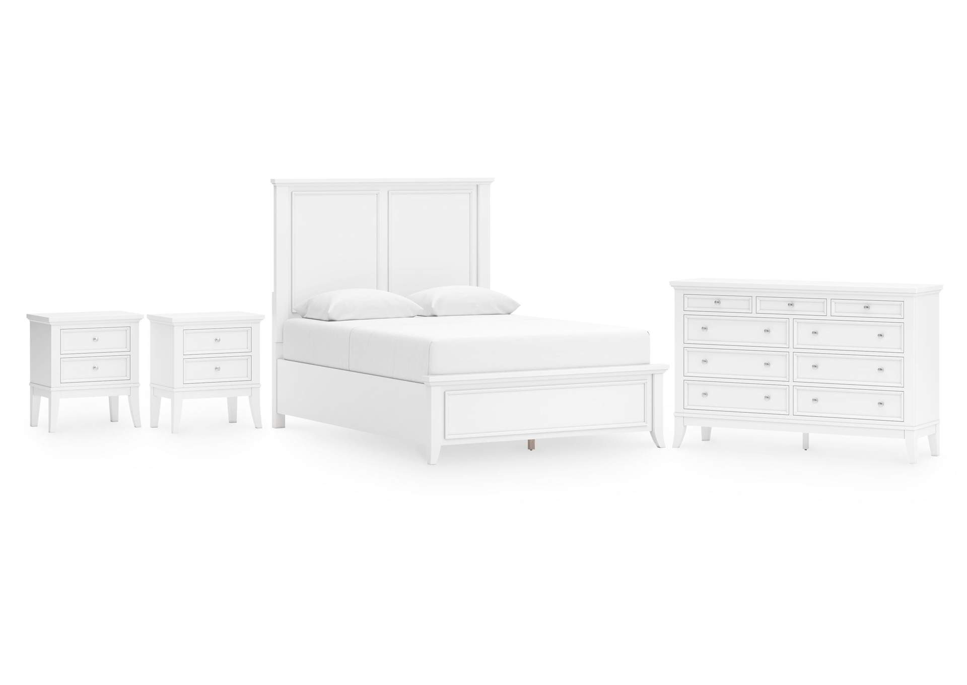 Trulani Queen Panel Bed with Dresser and 2 Nightstands image 1