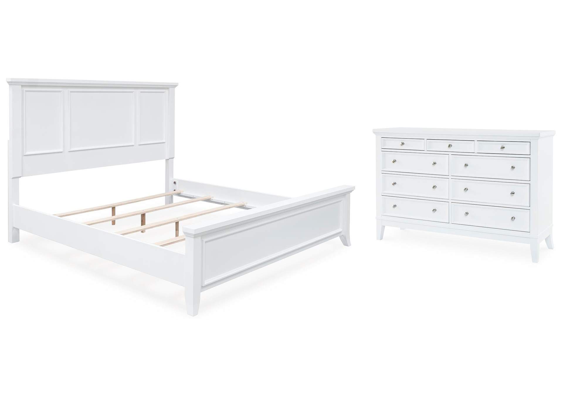 Trulani King Panel Bed with Dresser image 1