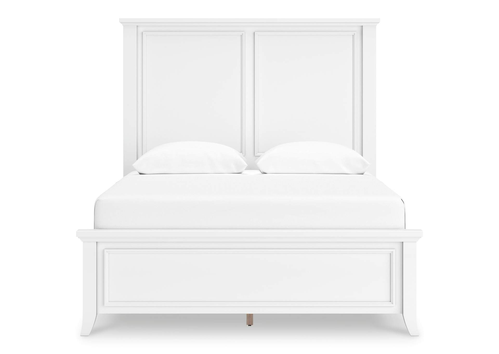 Trulani Queen Panel Bed with Mirrored Dresser and 2 Nightstands image 6