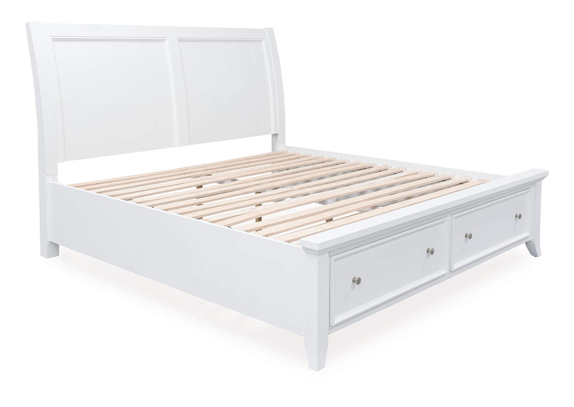 Trulani California King Sleigh Storage Bed