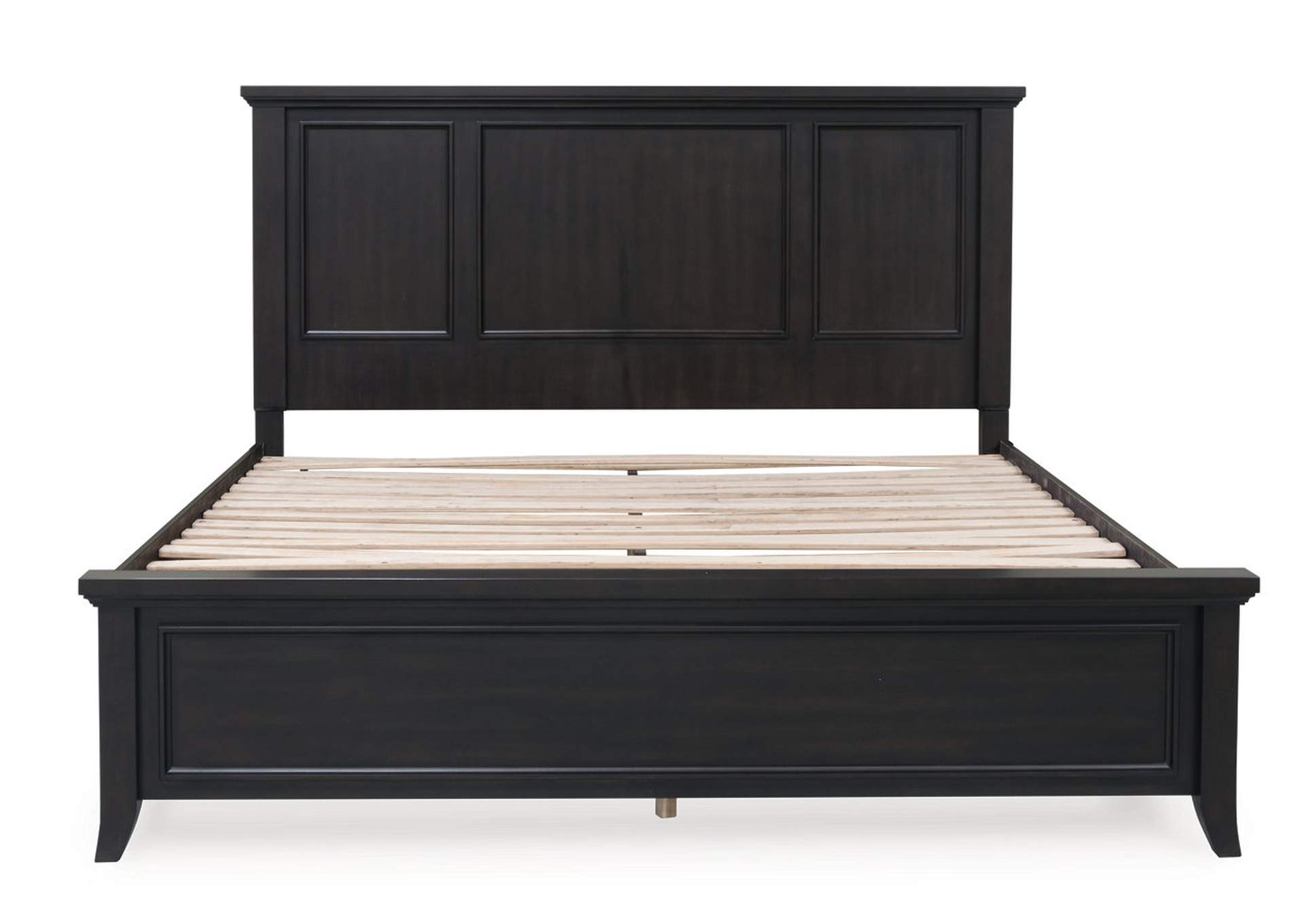 Bambori King Panel Bed with Mirrored Dresser, Chest and Nightstand image 47