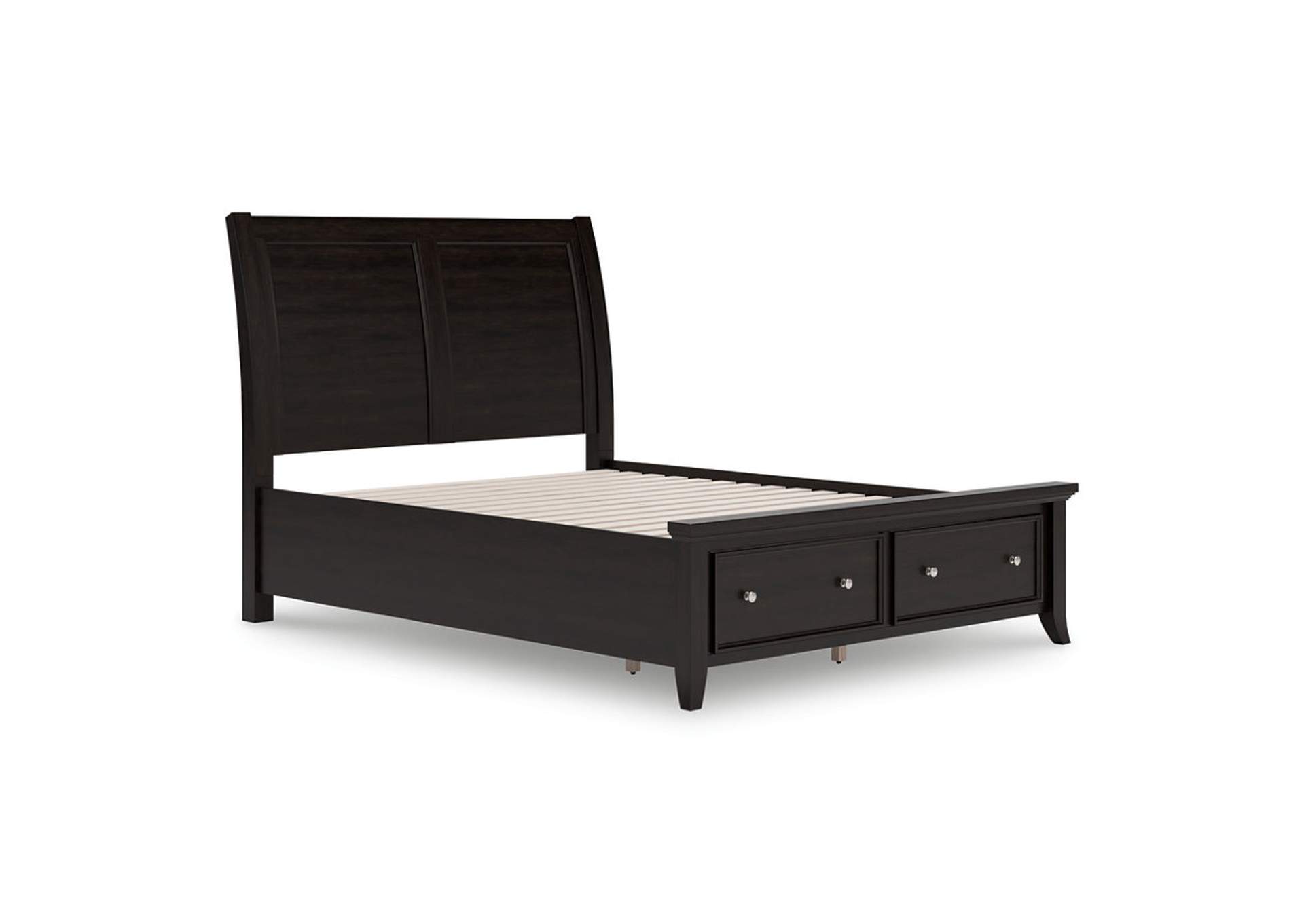 Bambori Queen Sleigh Storage Bed with Mirrored Dresser image 13