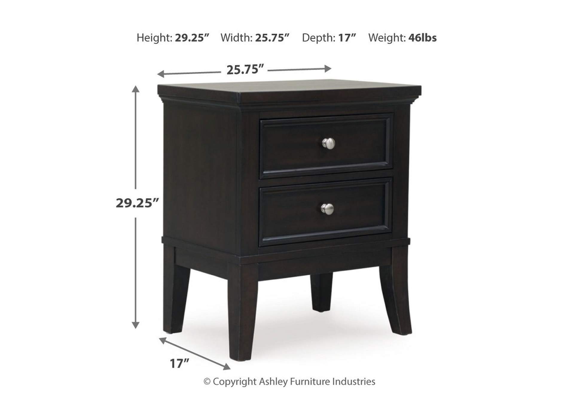 Bambori King Panel Bed with Mirrored Dresser and Nightstand image 7