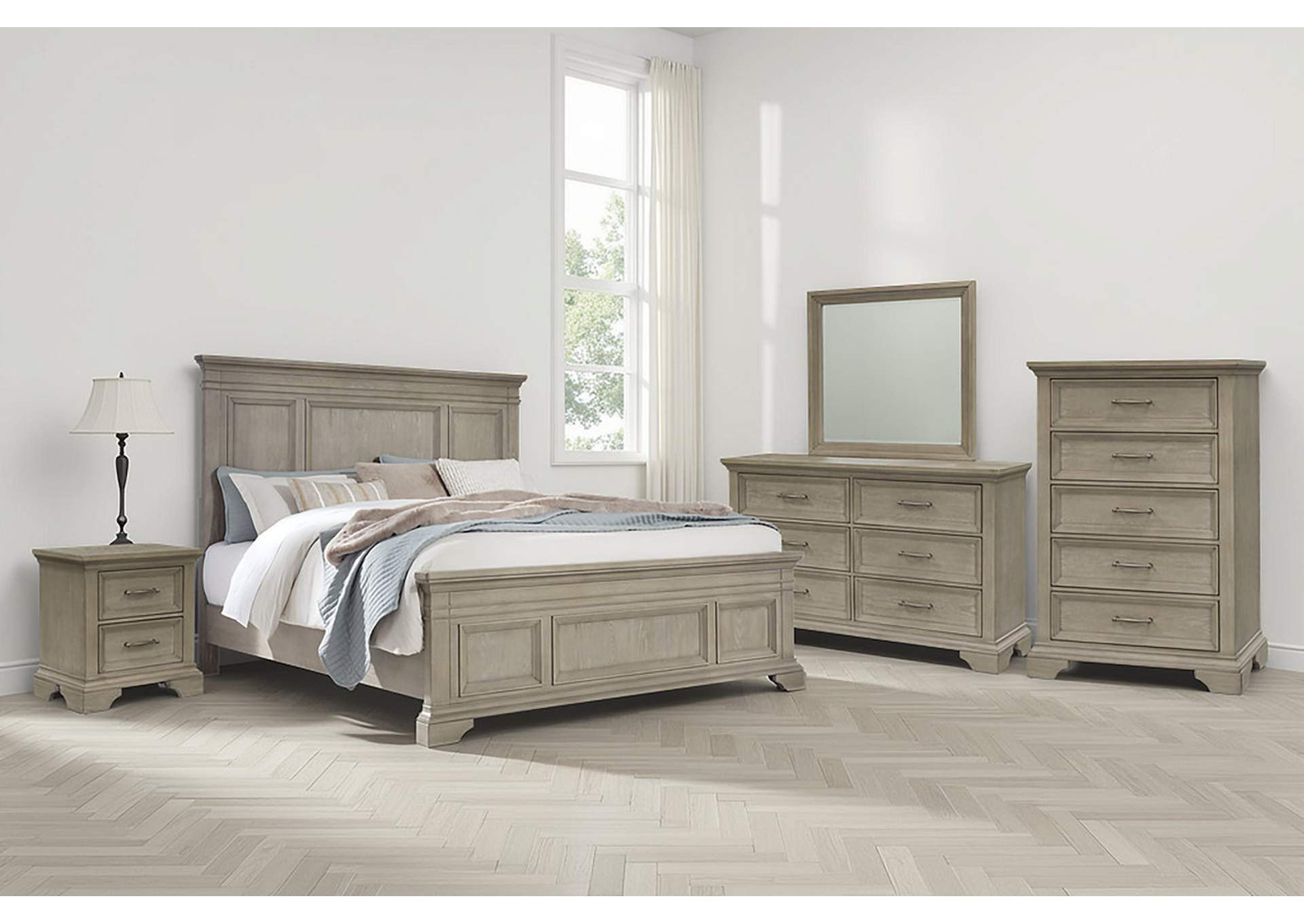 Vallardia Queen Panel Bed image 2