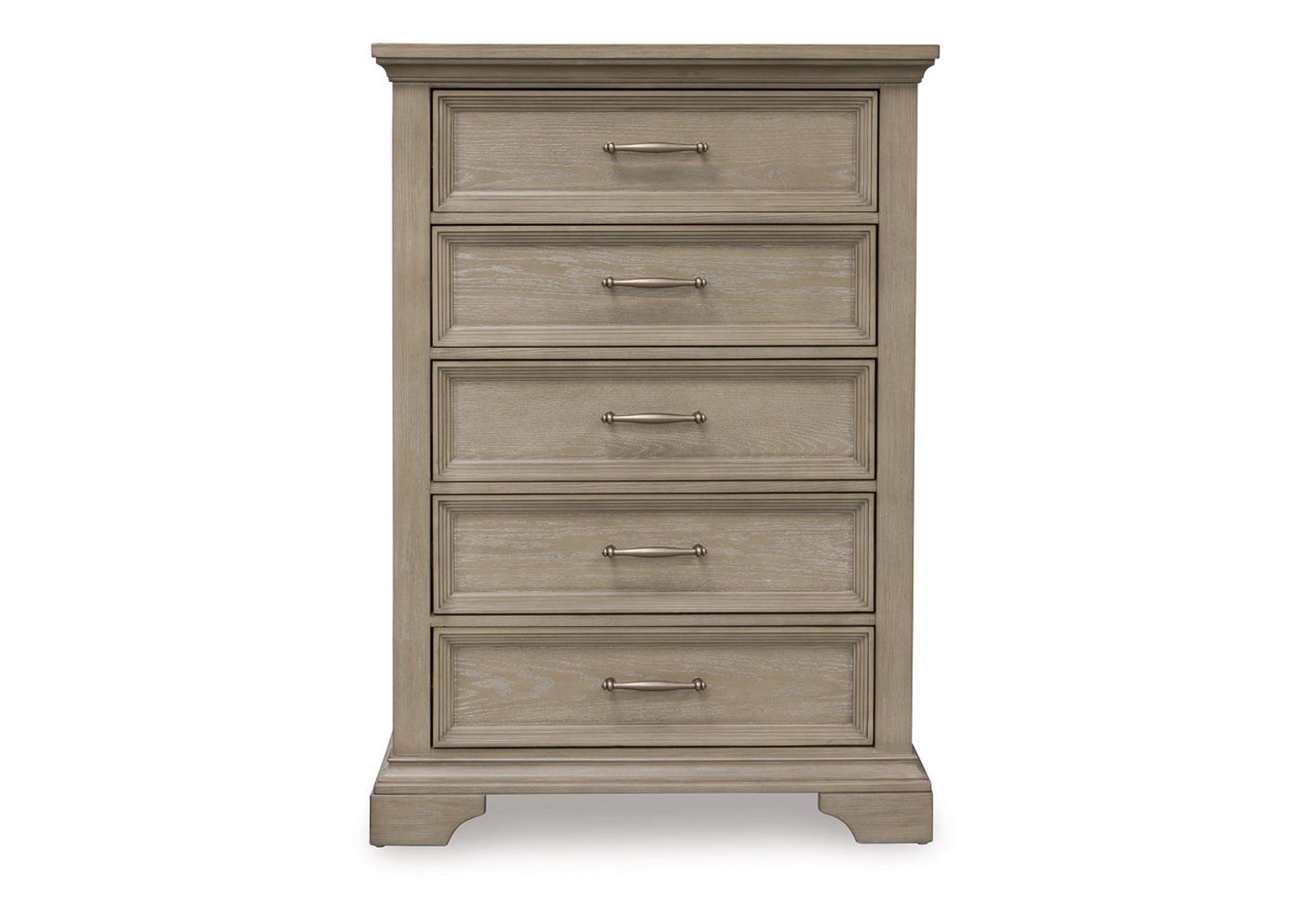 Vallardia King Panel Bed with Mirrored Dresser and Chest image 4