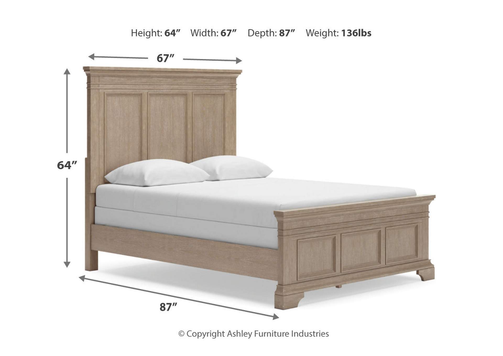Vallardia Queen Panel Bed with Mirrored Dresser and Chest image 12