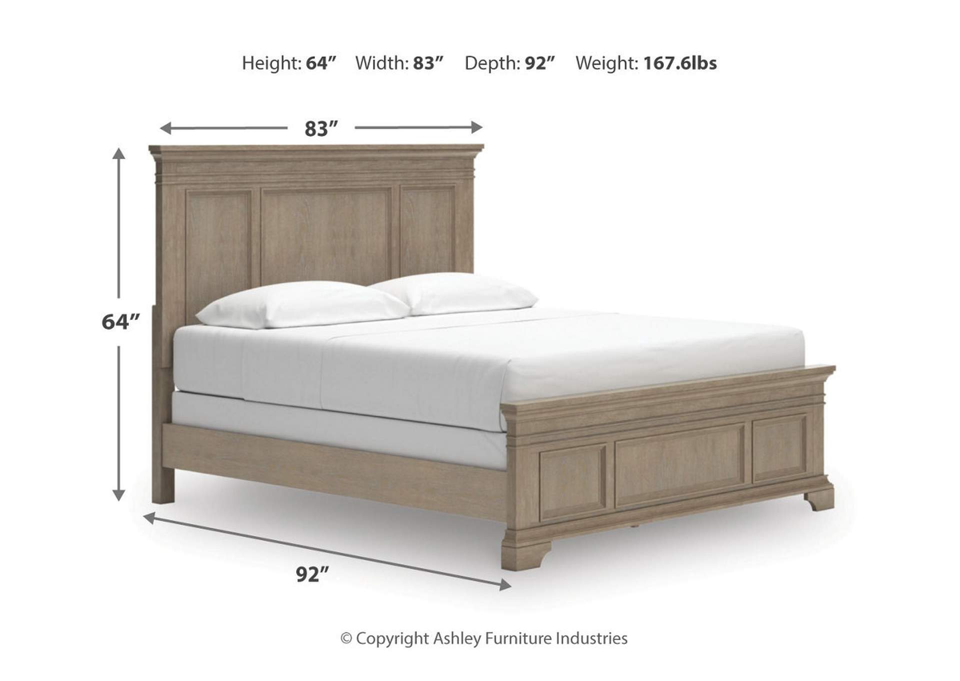 Vallardia California King Panel Bed image 7