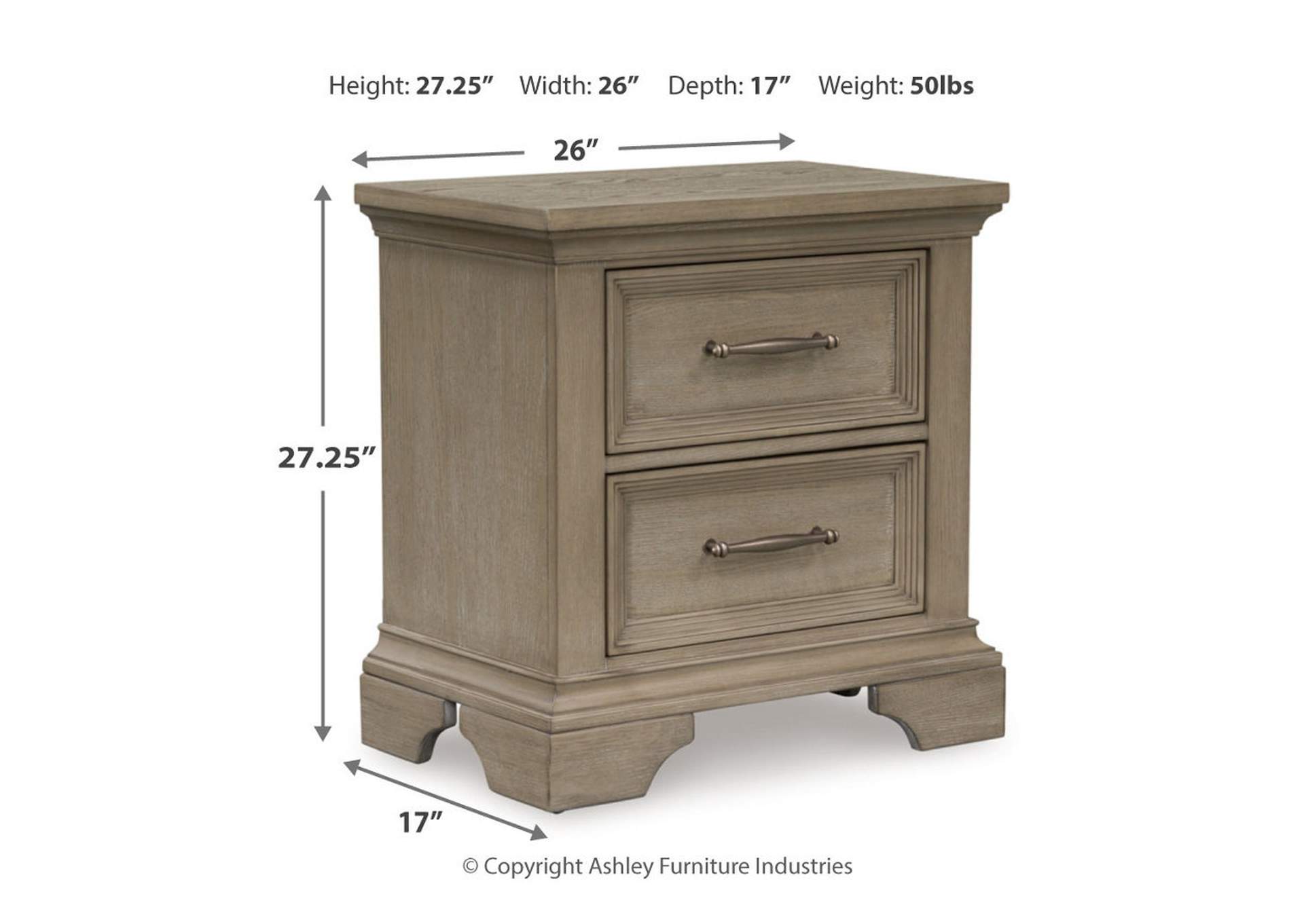 Vallardia King Panel Bed with Mirrored Dresser, Chest and Nightstand image 9