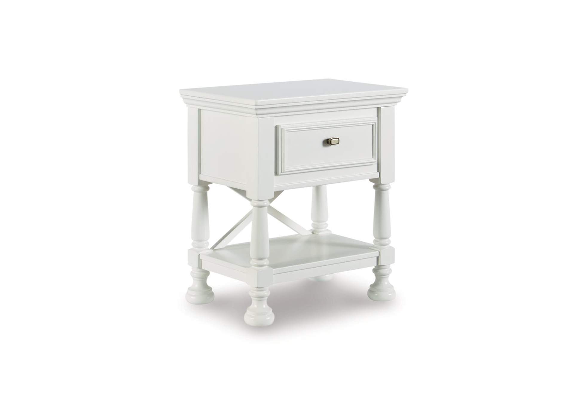 Kaslyn Full Panel Bed with Mirrored Dresser, Chest and 2 Nightstands