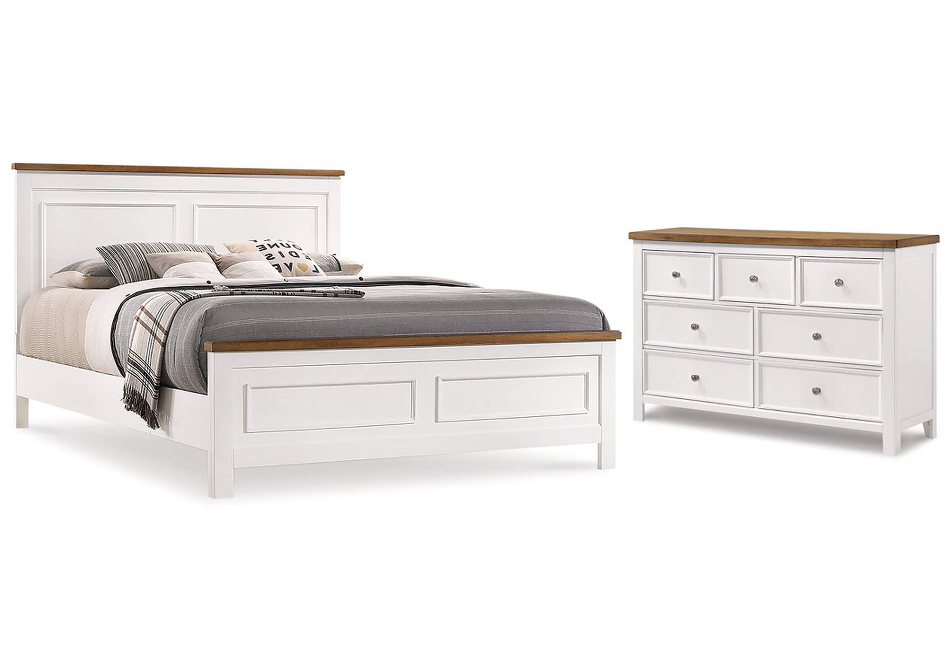 Westconi King Panel Bed with Dresser image 1