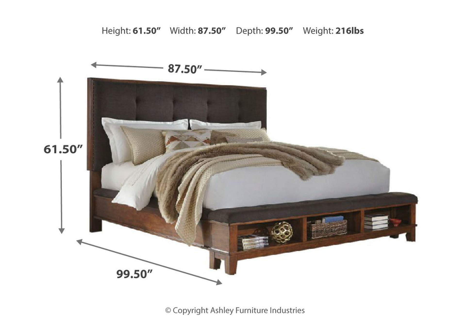 Ralene King Upholstered Panel Bed